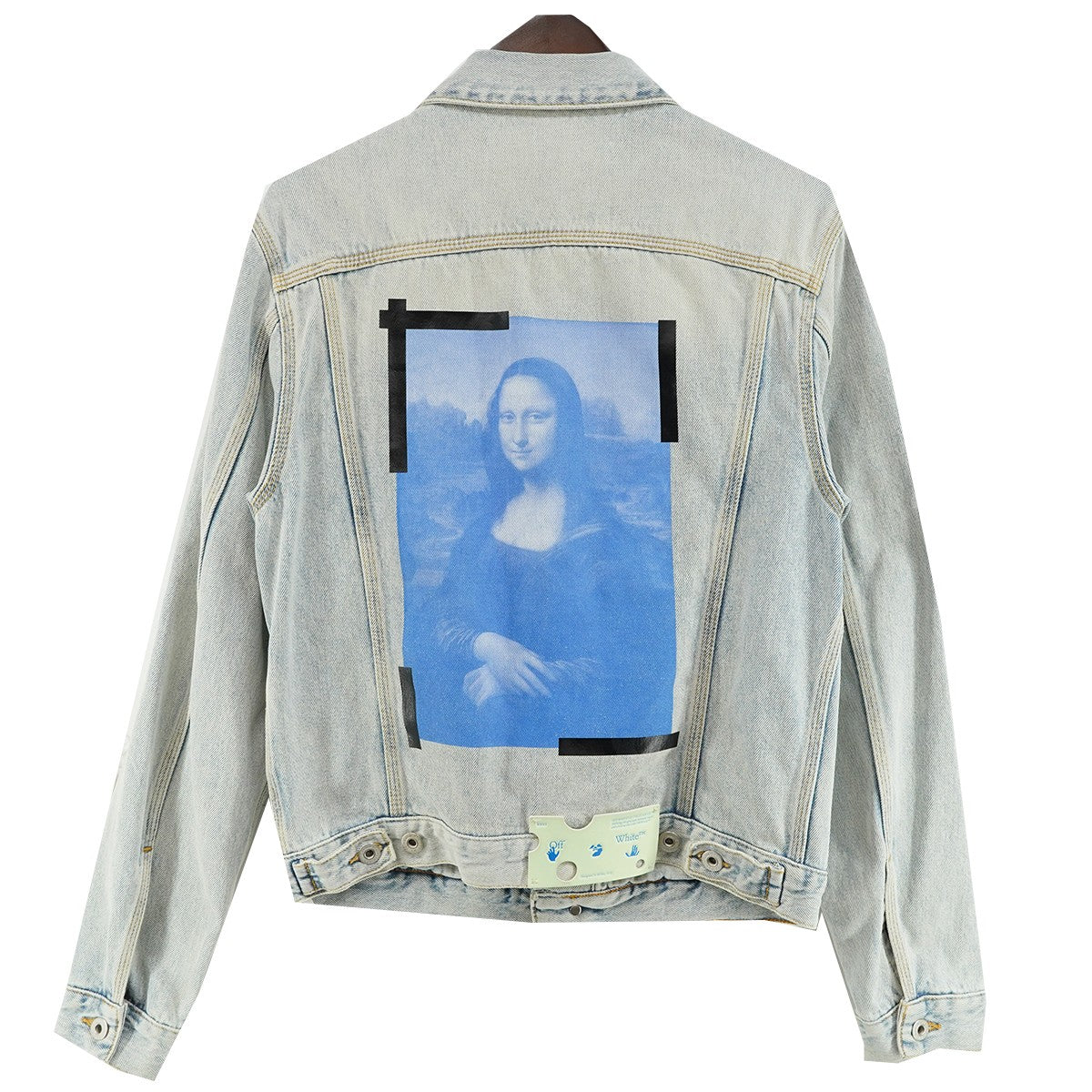 ヴァージル期 21SS MONALISA SLIM DENIM JACKETモナリザ グラフィック ロゴ スリム デニム ジャケット