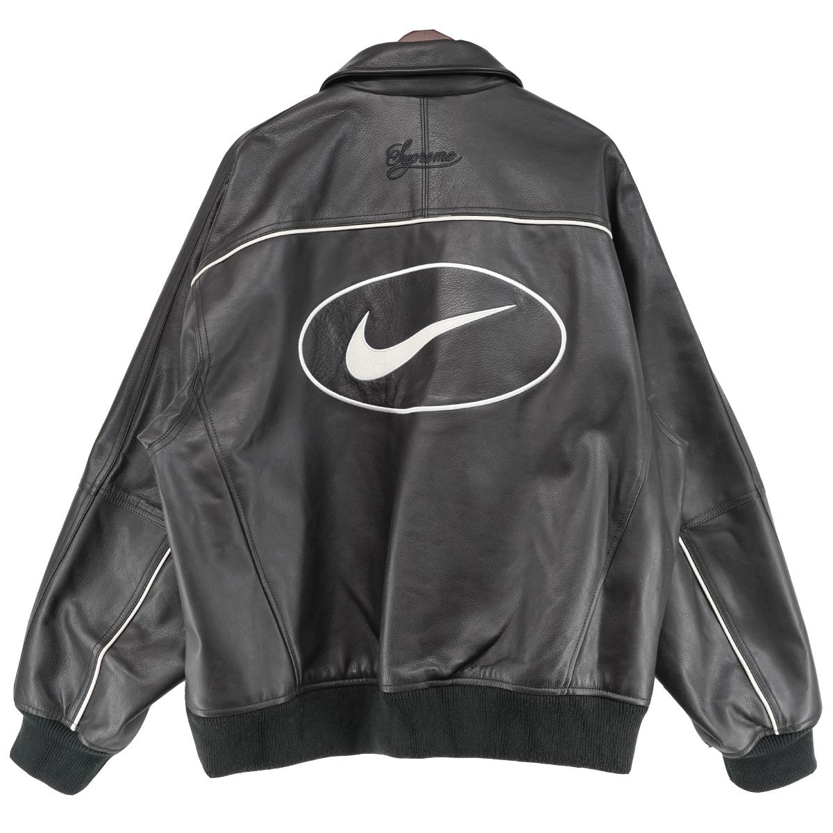 25SS Nike Leather Varsity Jacketナイキ コラボ ロゴ レザー ヴァーシティ ジャケット