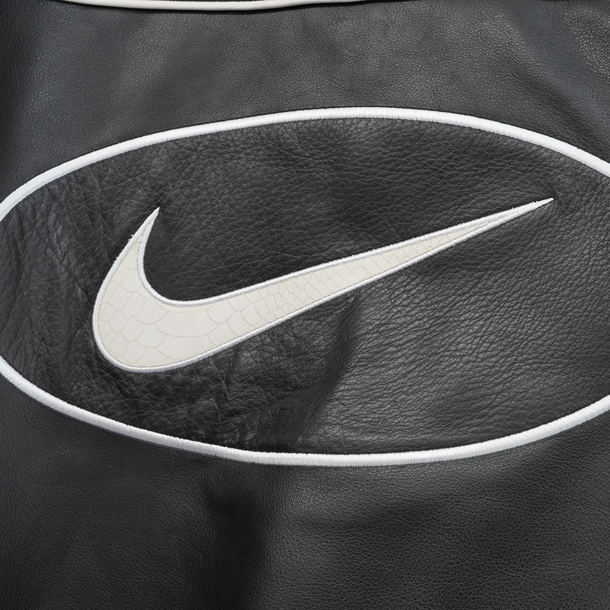 25SS Nike Leather Varsity Jacketナイキ コラボ ロゴ レザー ヴァーシティ ジャケット