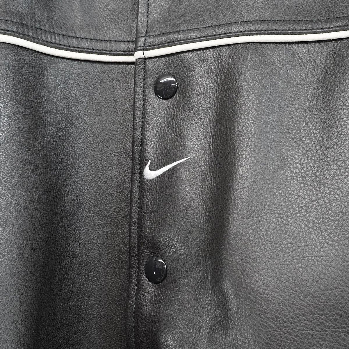 25SS Nike Leather Varsity Jacketナイキ コラボ ロゴ レザー ヴァーシティ ジャケット
