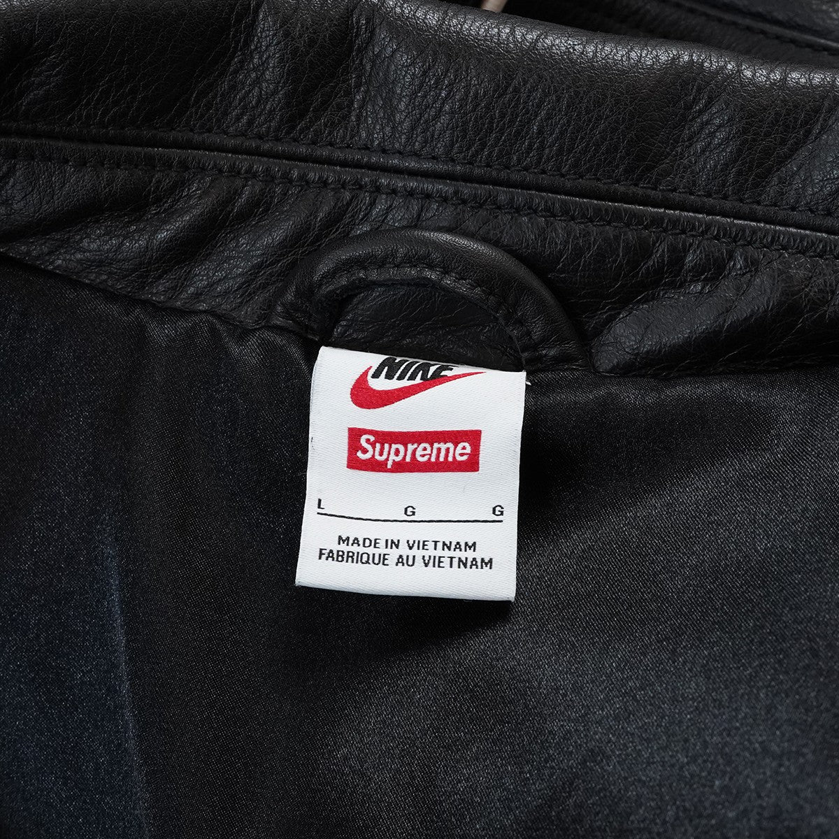 25SS Nike Leather Varsity Jacketナイキ コラボ ロゴ レザー ヴァーシティ ジャケット