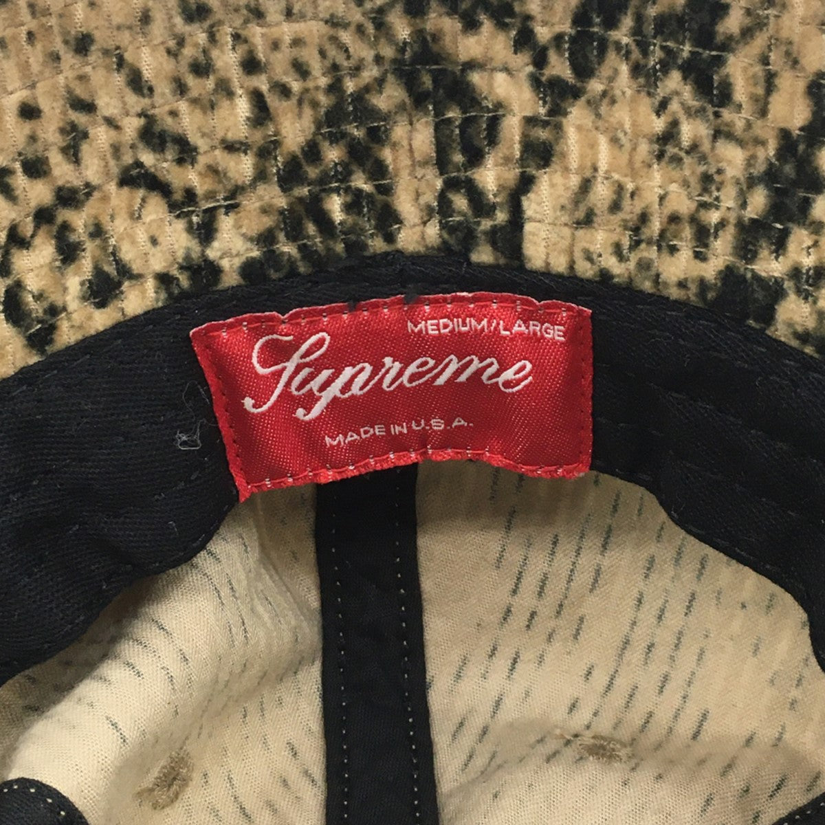 20AW Snakeskin Corduroy Bell Hatスネークスキン コーデュロイ ベル ハット 帽子