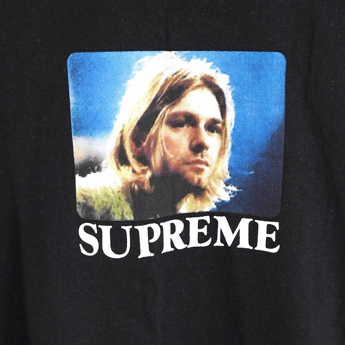 23SS  Kurt Cobain Tee ロゴ カートコバーン NIRVANA ニルヴァーナMTV アンプラグド・イン・ニューヨーク フォト Tシャツ