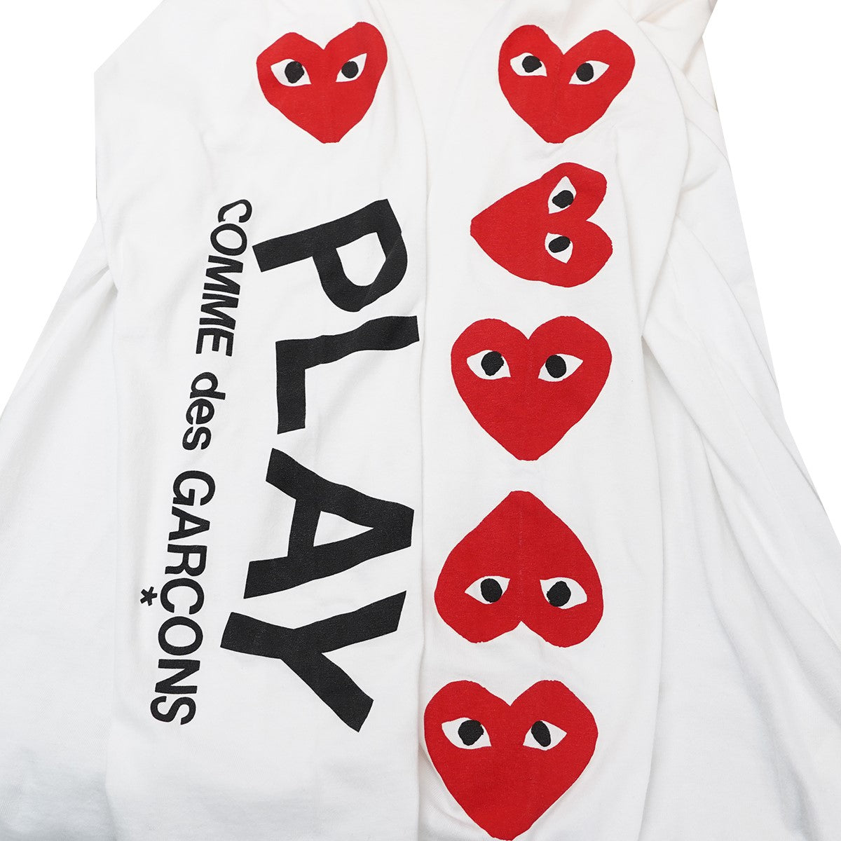 21AW 袖 ロゴ ハートプリント ロンT ロングスリーブ 長袖 Tシャツ