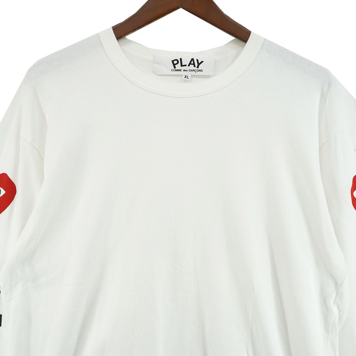 21AW 袖 ロゴ ハートプリント ロンT ロングスリーブ 長袖 Tシャツ