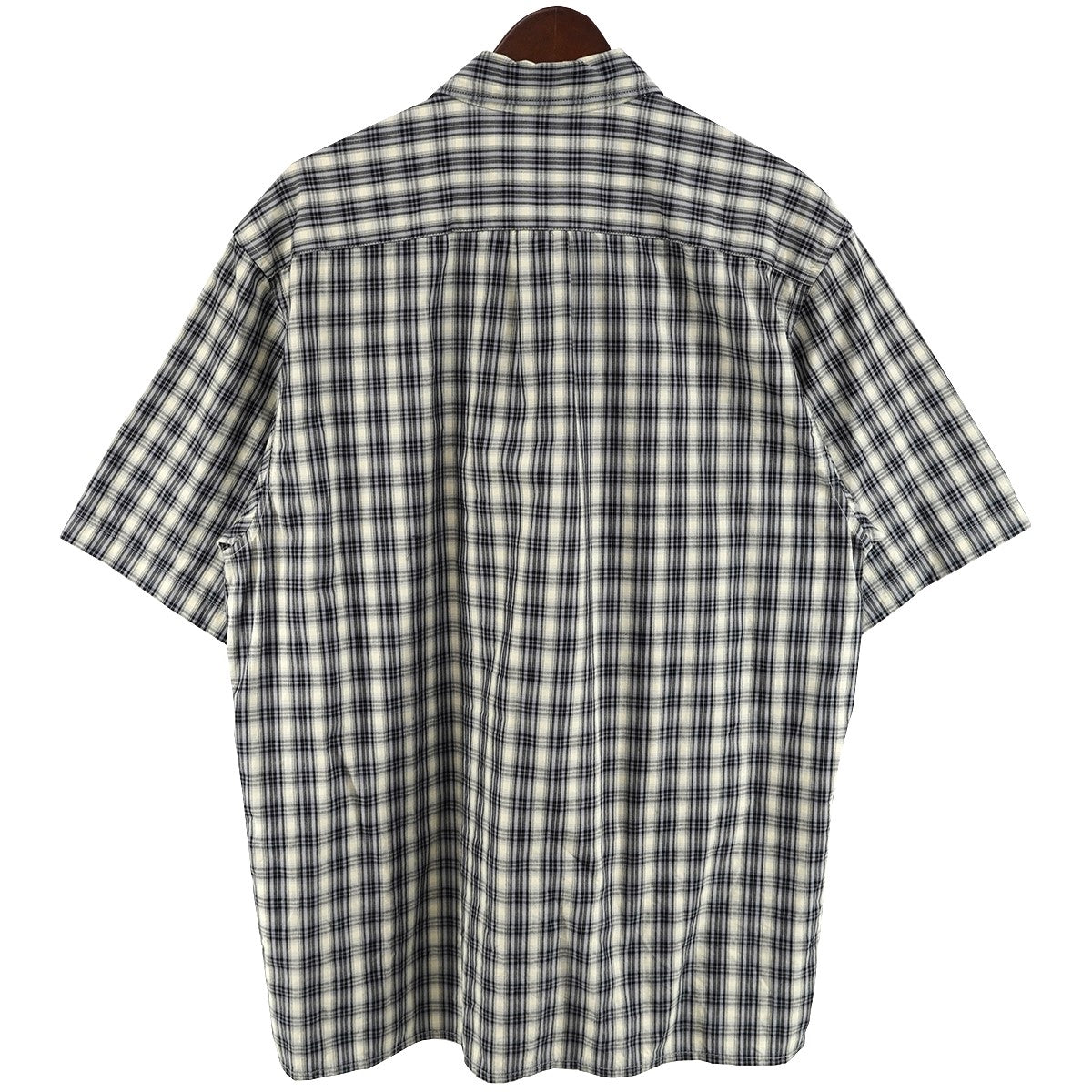 26SS Mini Plaid S／S Shirtミニプレイド クラシック ロゴ 刺繍 ショートスリーブ 半袖 シャツ