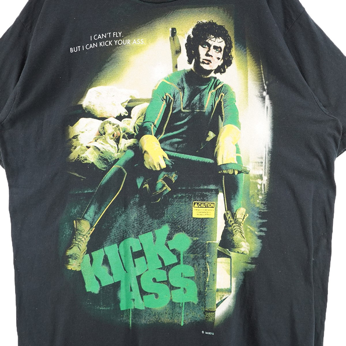 2010s KICK-ASS オフィシャルプロモTee映画キック・アス デイヴ グラフィック ムービー Tシャツ