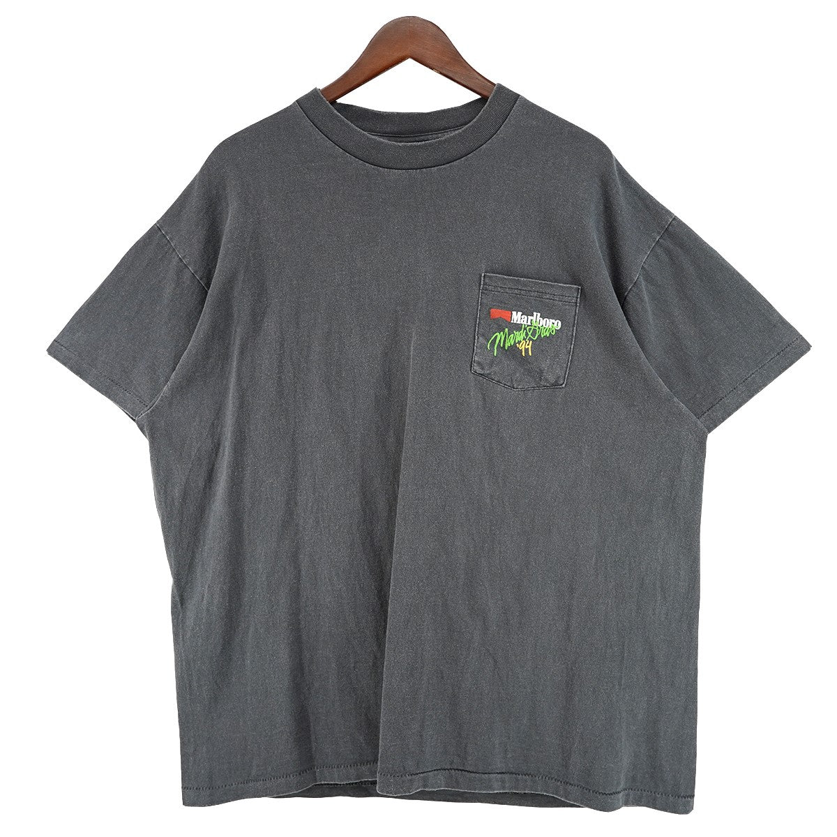 復刻 Murdi Gras Cowboy 94 T-Shirt Vintage ヴィンテージ加工マルディグラ マルボロ・マン カウボーイ プリント ロゴ ポケット Tシャツ