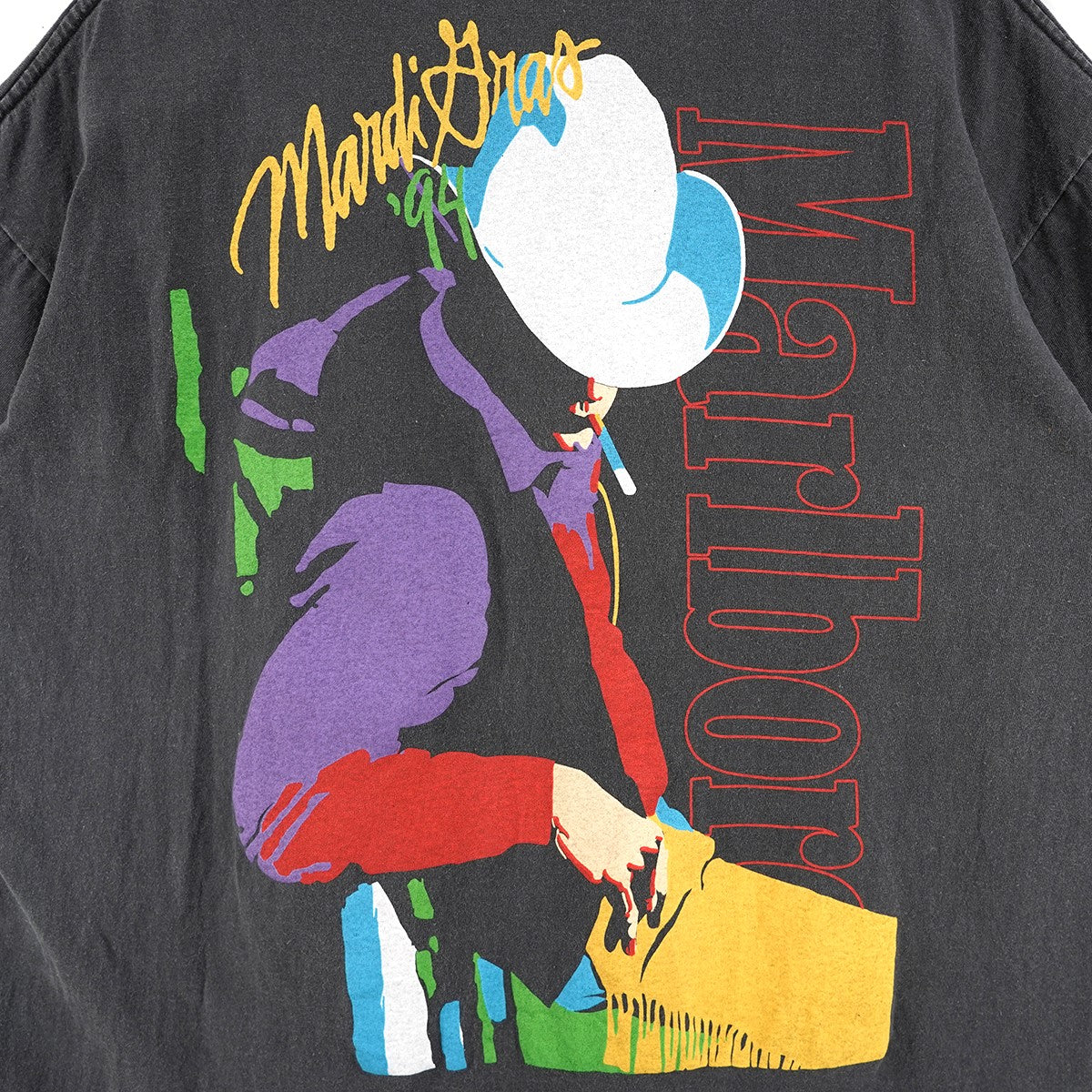 復刻 Murdi Gras Cowboy 94 T-Shirt Vintage ヴィンテージ加工マルディグラ マルボロ・マン カウボーイ プリント ロゴ ポケット Tシャツ