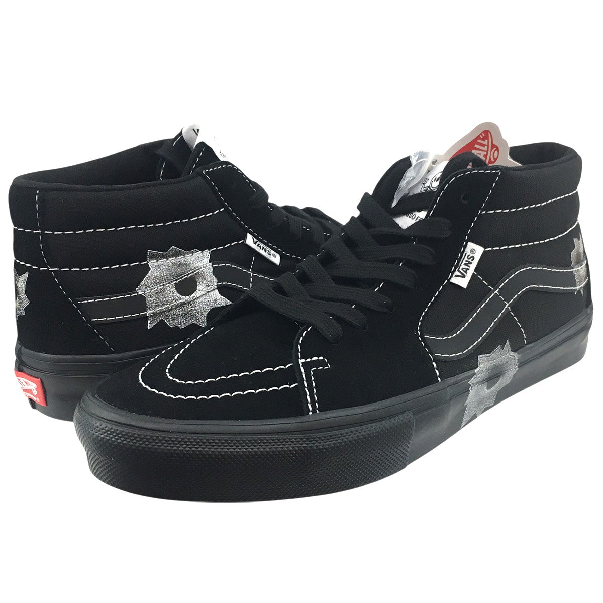 25SS Nate Lowman × Vans Skate Grosso Mid Bullet Holeネイトローマン スケートグロッソ ミッド バレットホール フラワー スニーカー 靴