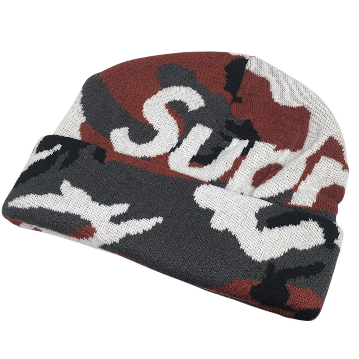 25AW Camo Big Logo Beanieカモ 迷彩 ビッグ ロゴ ビーニー ニットキャップ