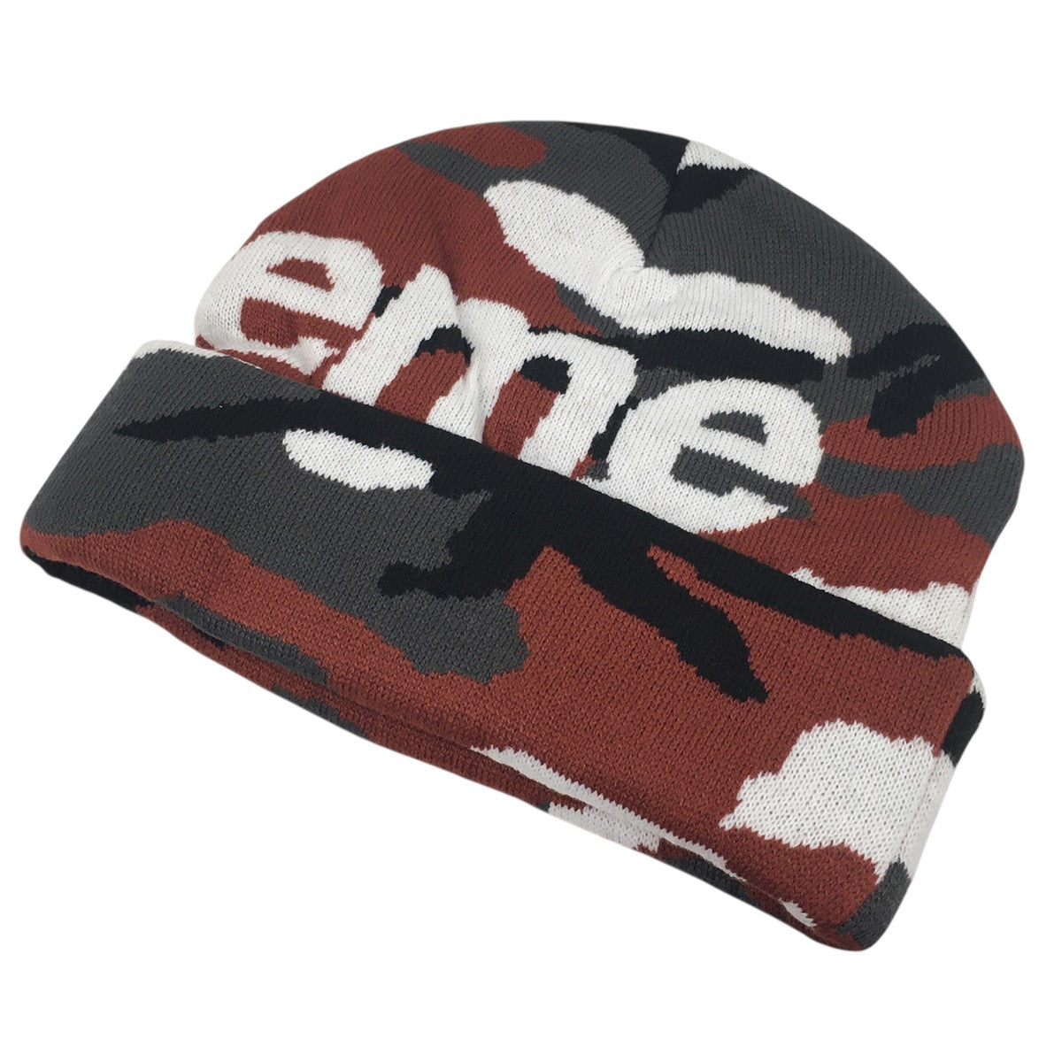 25AW Camo Big Logo Beanieカモ 迷彩 ビッグ ロゴ ビーニー ニットキャップ