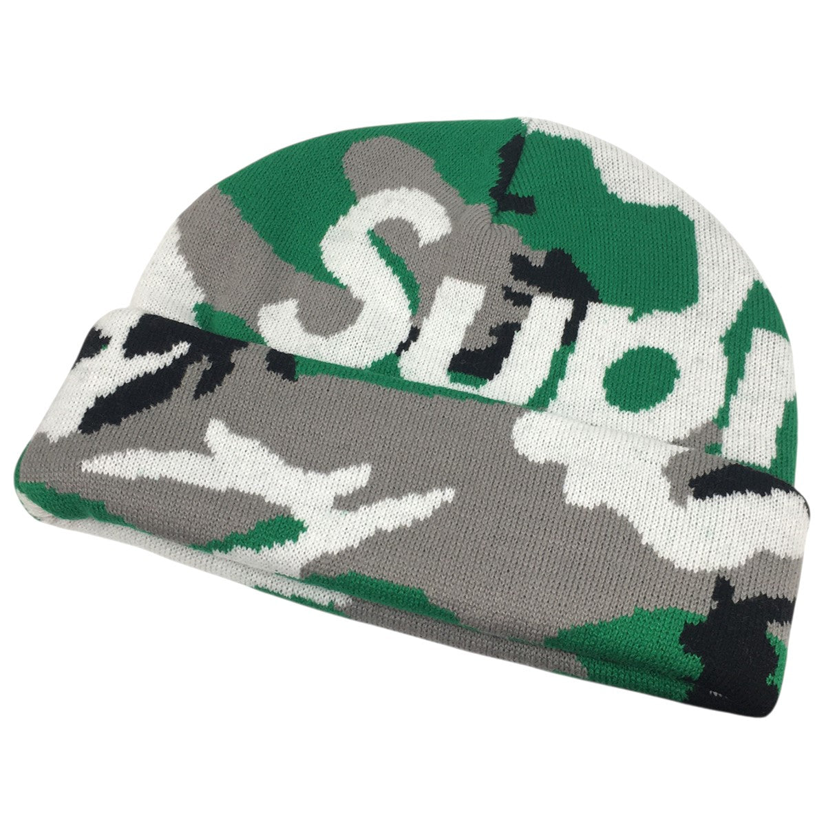 25AW Camo Big Logo Beanieカモ 迷彩 ビッグ ロゴ ビーニー ニットキャップ 帽子