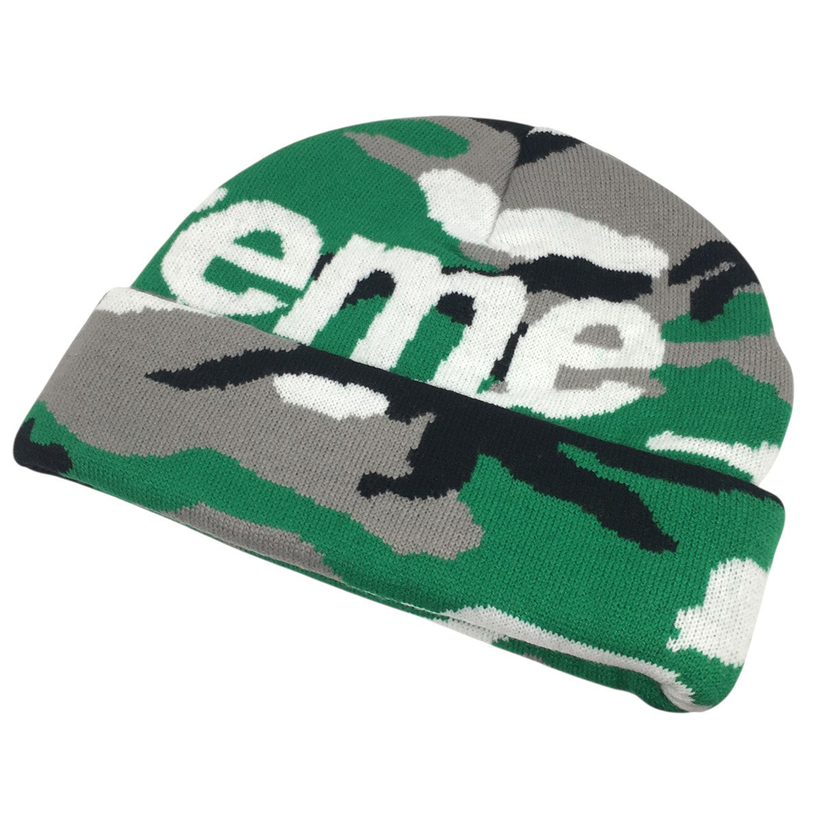 25AW Camo Big Logo Beanieカモ 迷彩 ビッグ ロゴ ビーニー ニットキャップ 帽子