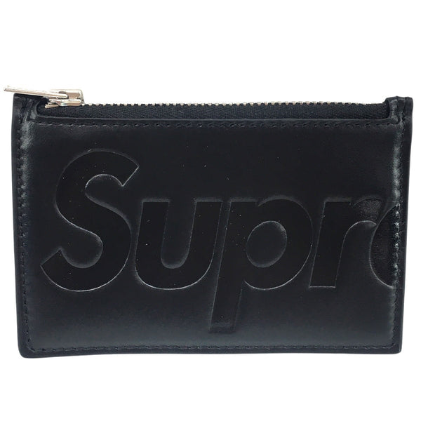 Supreme(シュプリーム) 25AW Leather Zip Card Holder ロゴ ジップ