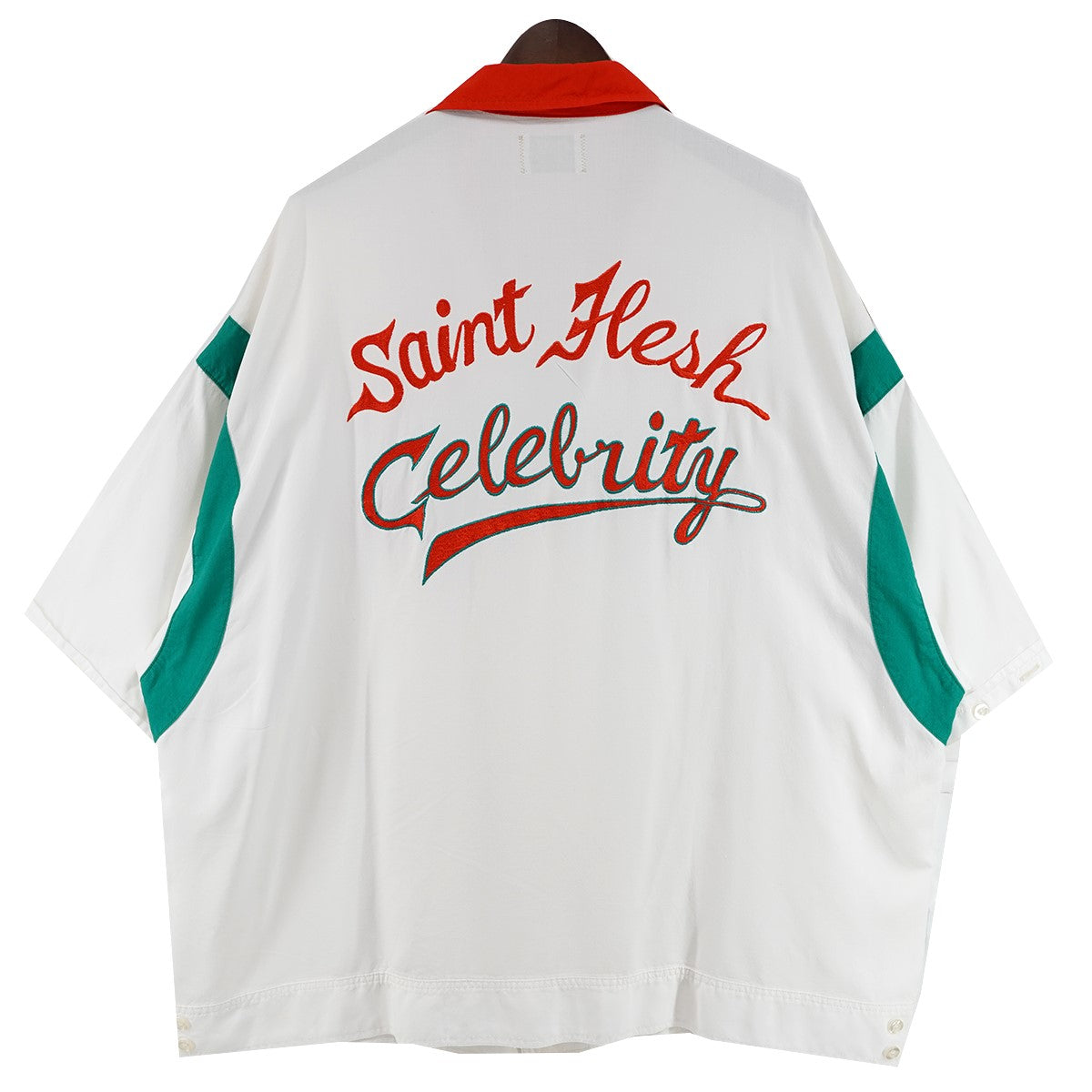 26SS PIZZA SHIRT／SAINTロゴ ピザ オープンカラー 半袖シャツ