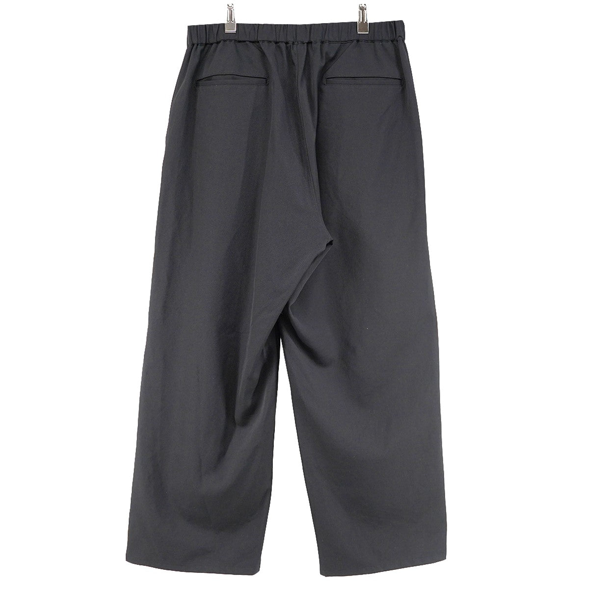 25SS Scale Off Wool Wide Chef Pantsスケール オブ ウール ワイド イージー ベルト シェフ パンツ