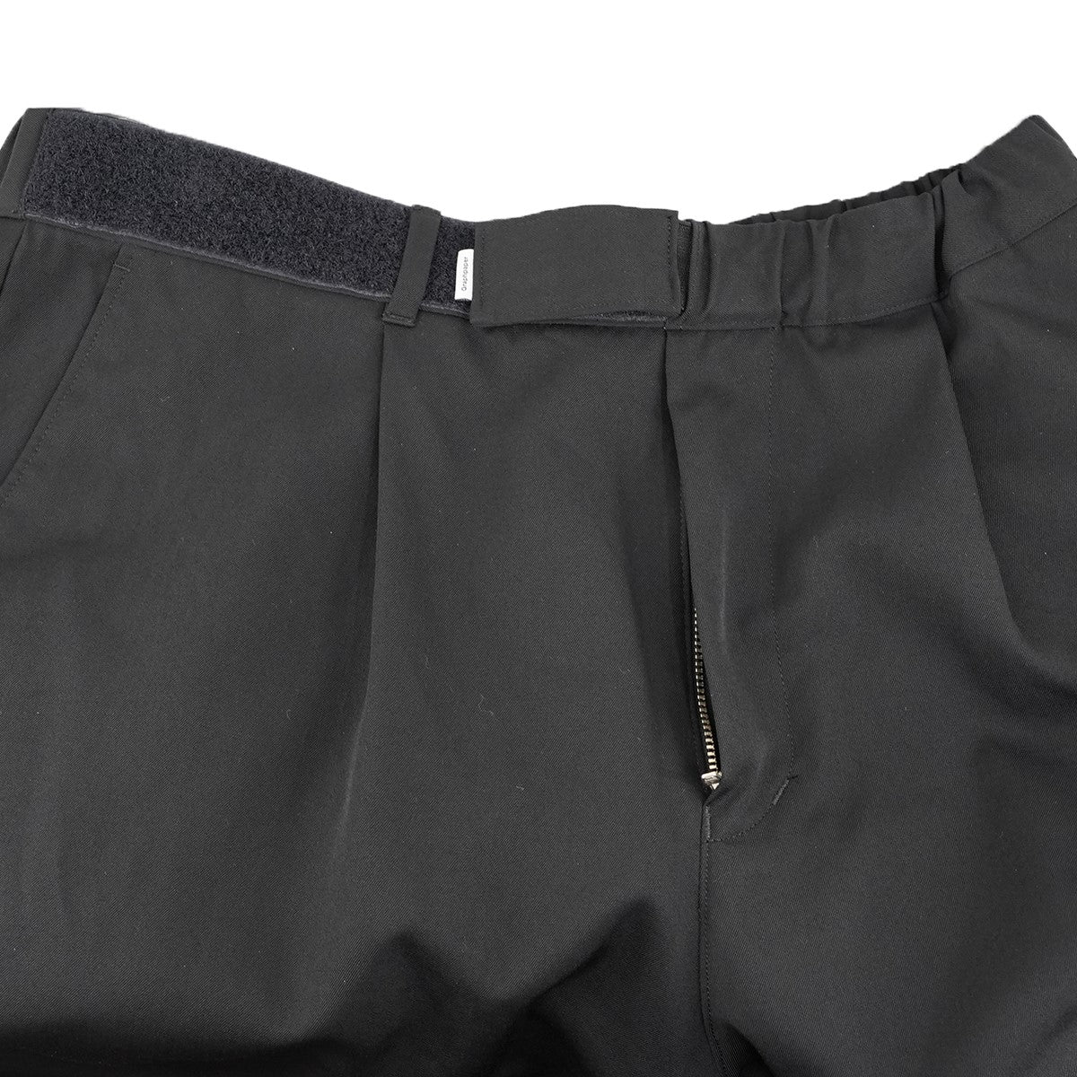 25SS Scale Off Wool Wide Chef Pantsスケール オブ ウール ワイド イージー ベルト シェフ パンツ