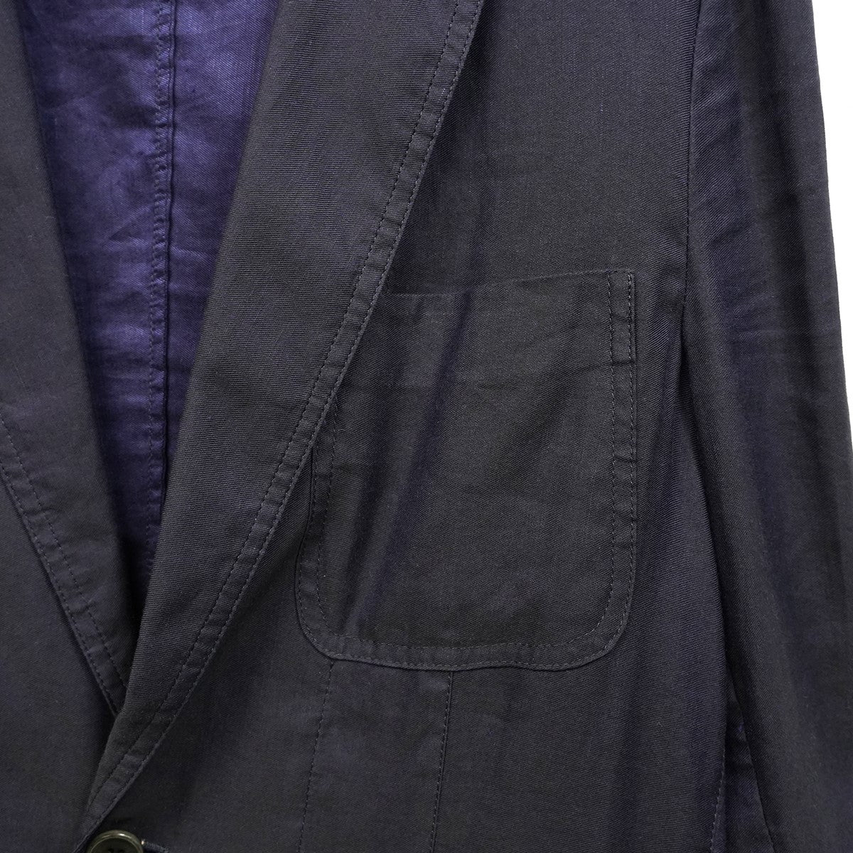 16SS リネン コットン 薄手 テーラード 2B ジャケット