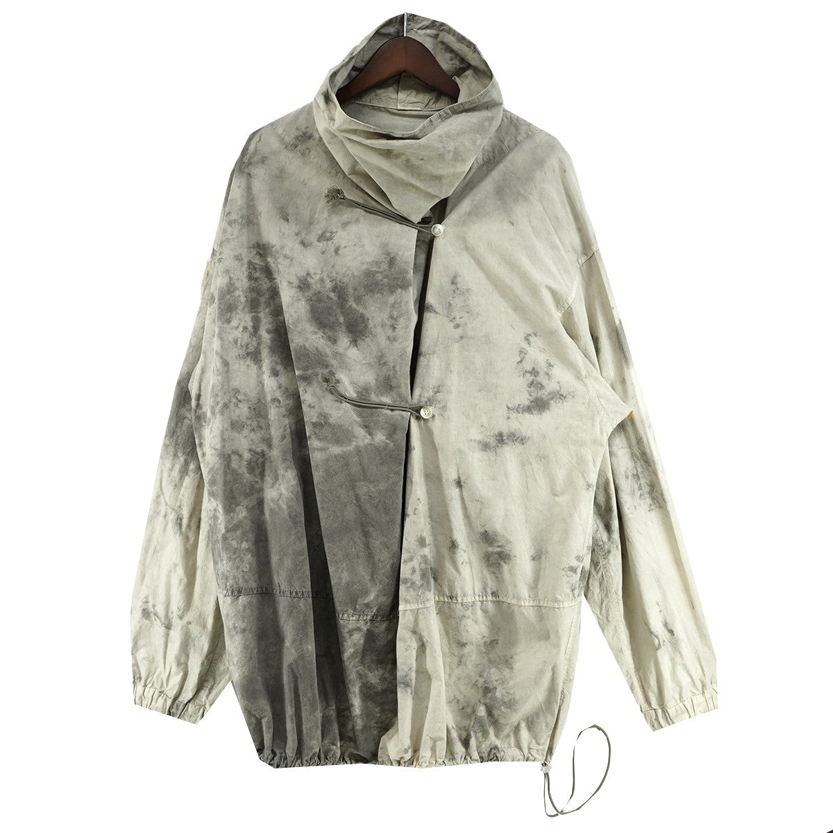 MOUNTAIN PARKA MARBLE DYENIGブロード マーブルダイ ループ留め シャーリング マウンテンパーカー