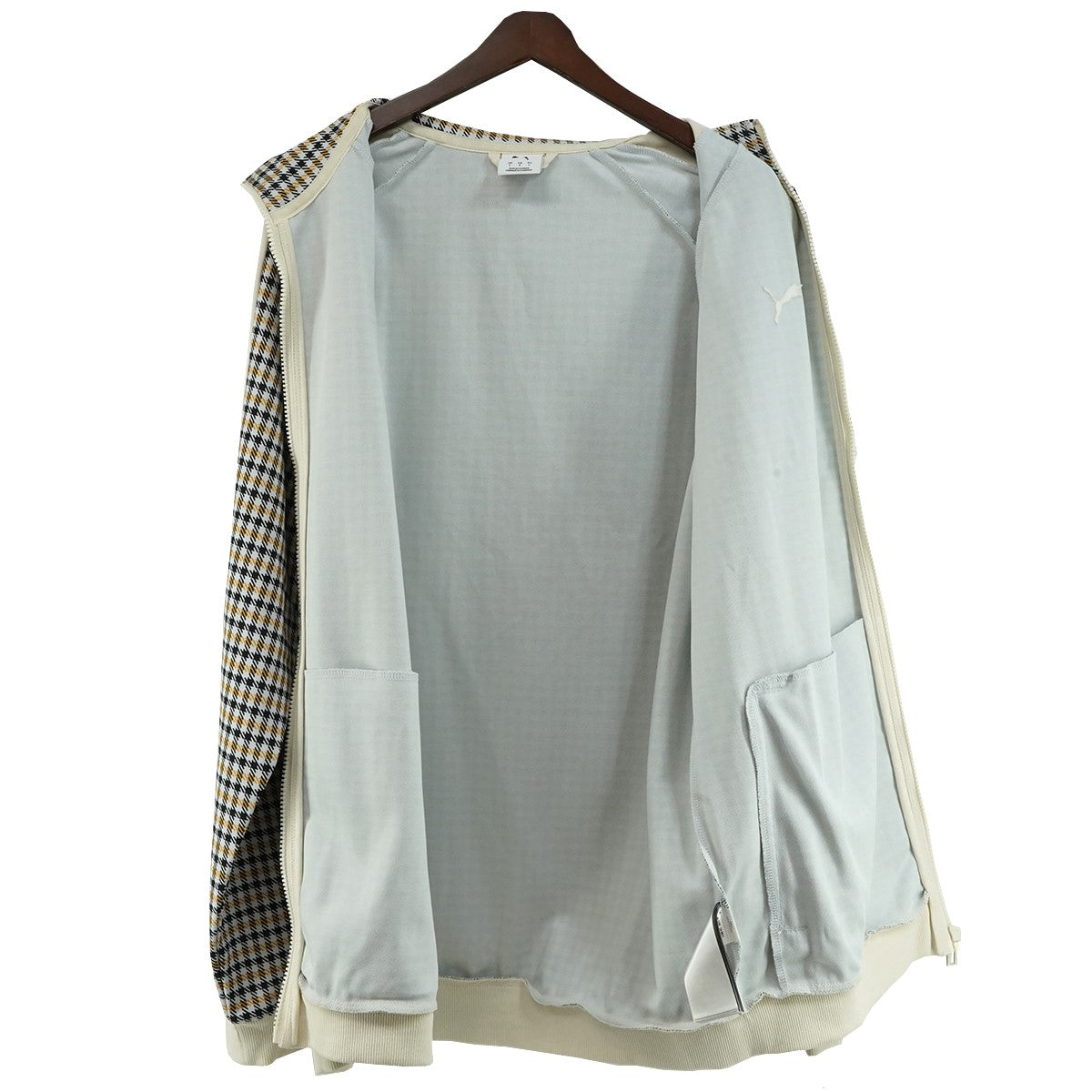 25AW × PUMA トラックスーツ ジャケット - 911 タルガ 60Yコラボ ロゴ ペピータ ハウンドトゥース 千鳥格子柄 ジャージ