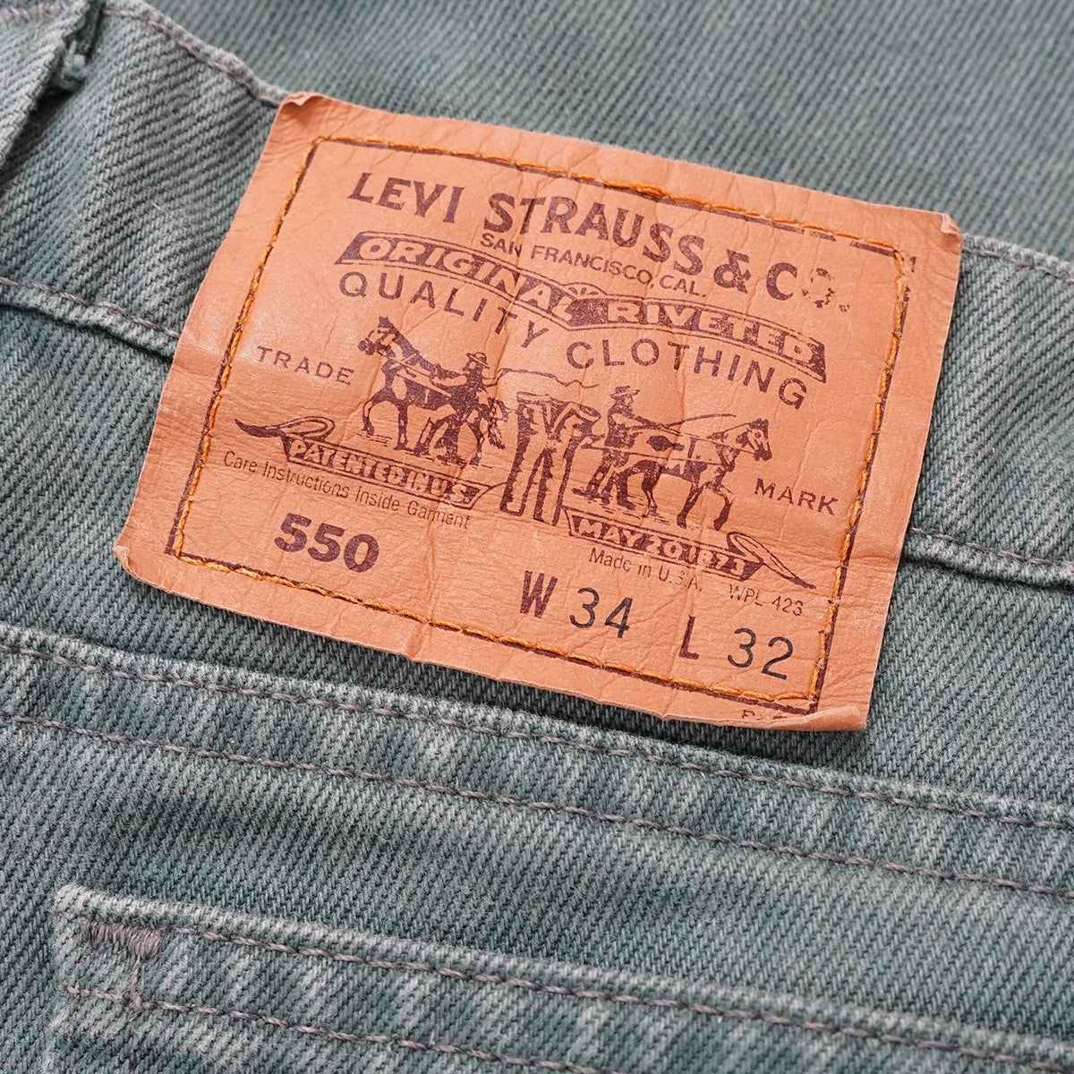 90s 93年 Vintage ヴィンテージ オレンジタブ 550 カラー デニム パンツ