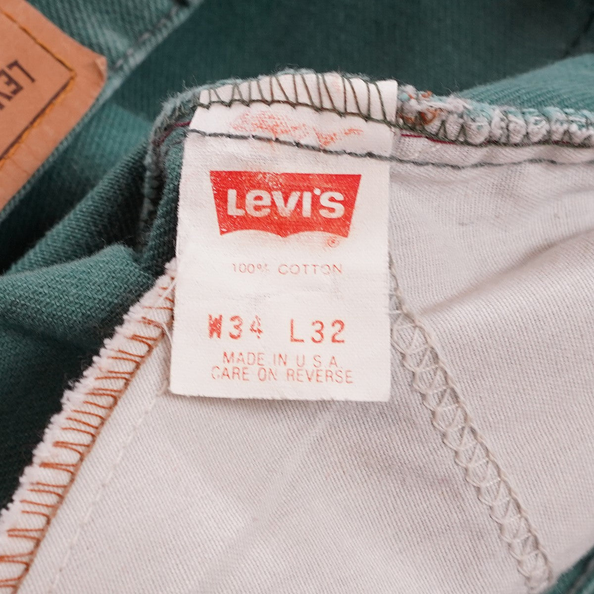 90s 93年 Vintage ヴィンテージ オレンジタブ 550 カラー デニム パンツ