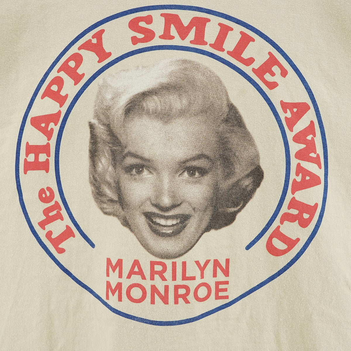 26SS MARILYN MONROE TEE THE HAPPY SMILE AWARDマリリン・モンローTシャツ ザ・ハッピー・スマイル・アワード Ｔシャツ