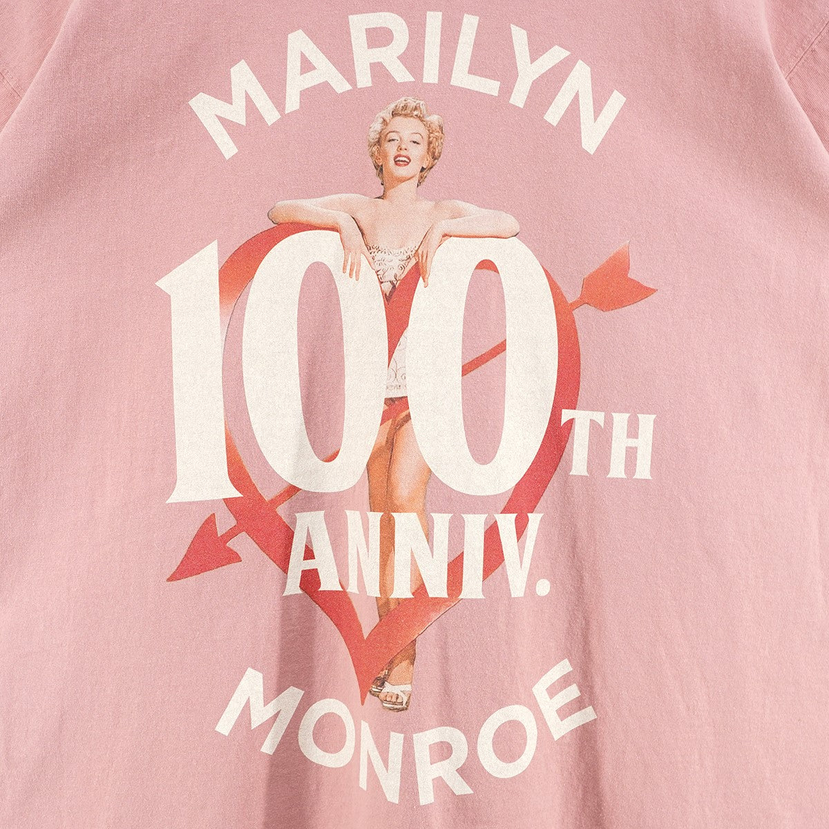 26SS MARILYN MONROE TEE ARROW SHOT HEARTマリリンモンロー 100周年 アロー ショット ハート ロゴ Tシャツ