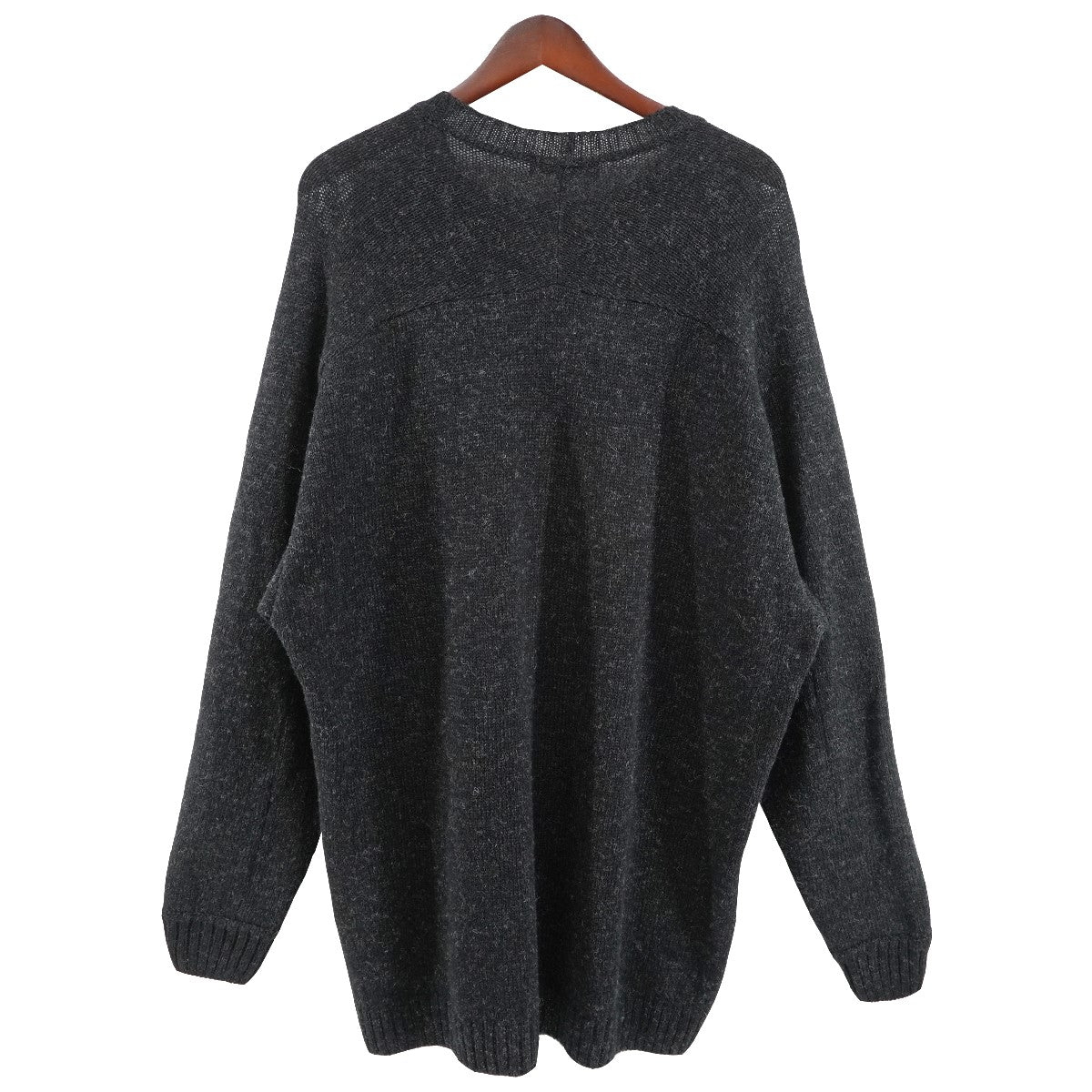 24AW 袖ZIPクルーネックニット ロング ジップ セーター