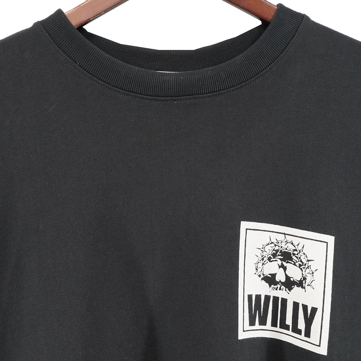 23AW WILLY SKULL SQUARE BUFFALO T-SHIRT短丈 ワイド スクエア グラフィック  Tom Tosseyn トム・トセイン  Tシャツ