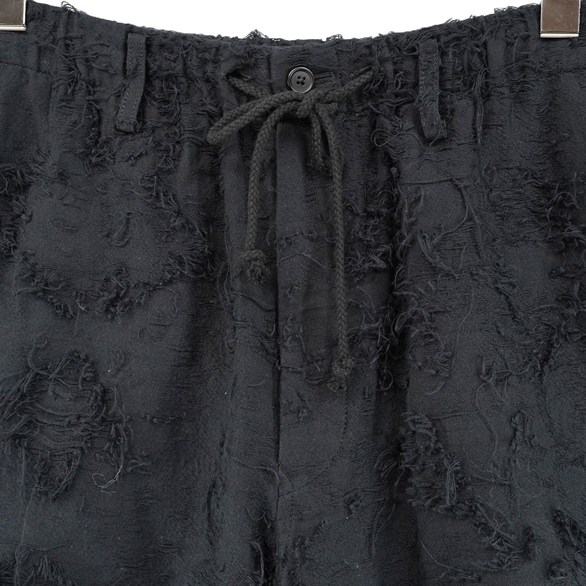 24SS COTTON BOTANICAL SHEER JACQUARD SHORT PANTSボタニカル シアージャカード フリンジ イージー ショーツ ハーフ パンツ