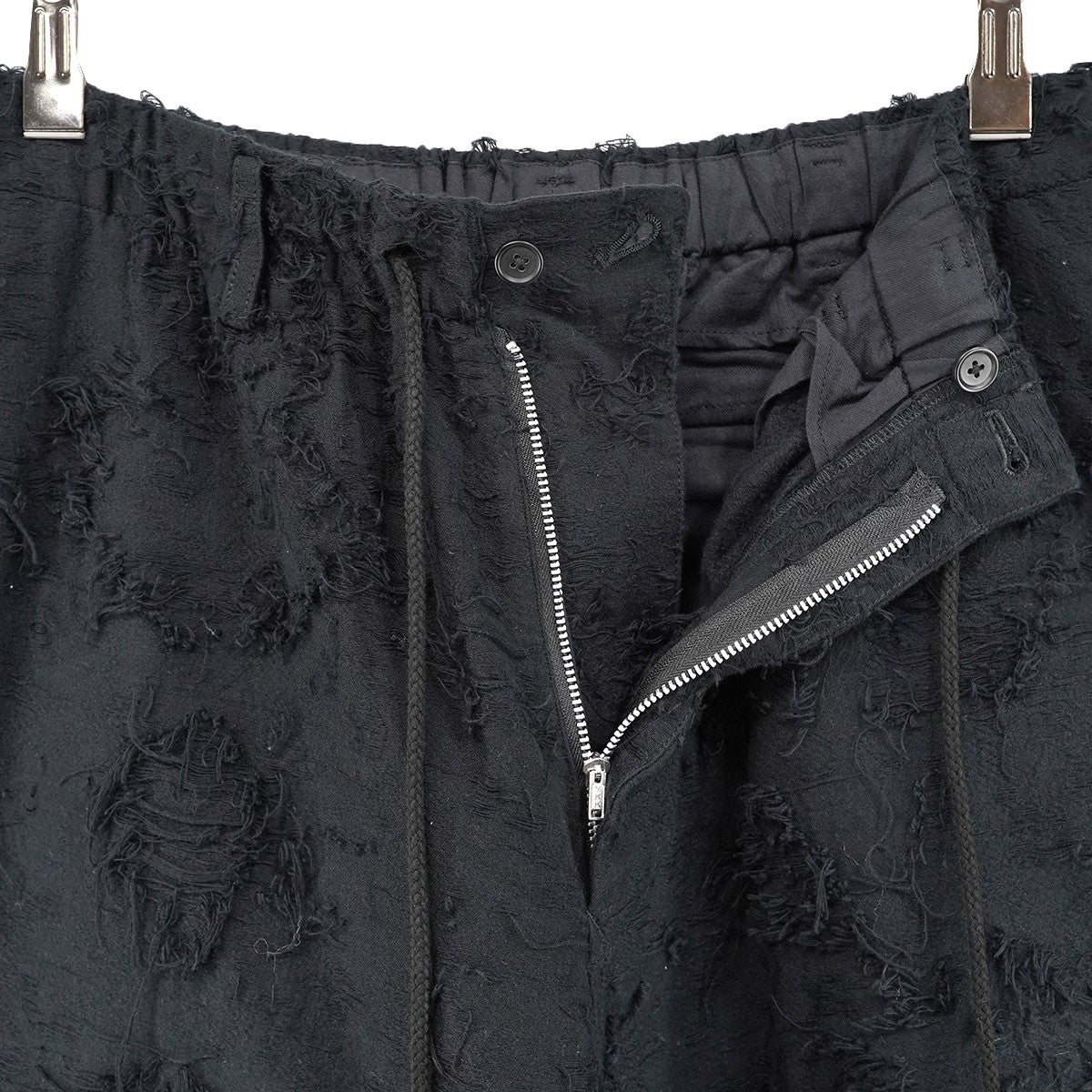 24SS COTTON BOTANICAL SHEER JACQUARD SHORT PANTSボタニカル シアージャカード フリンジ イージー ショーツ ハーフ パンツ