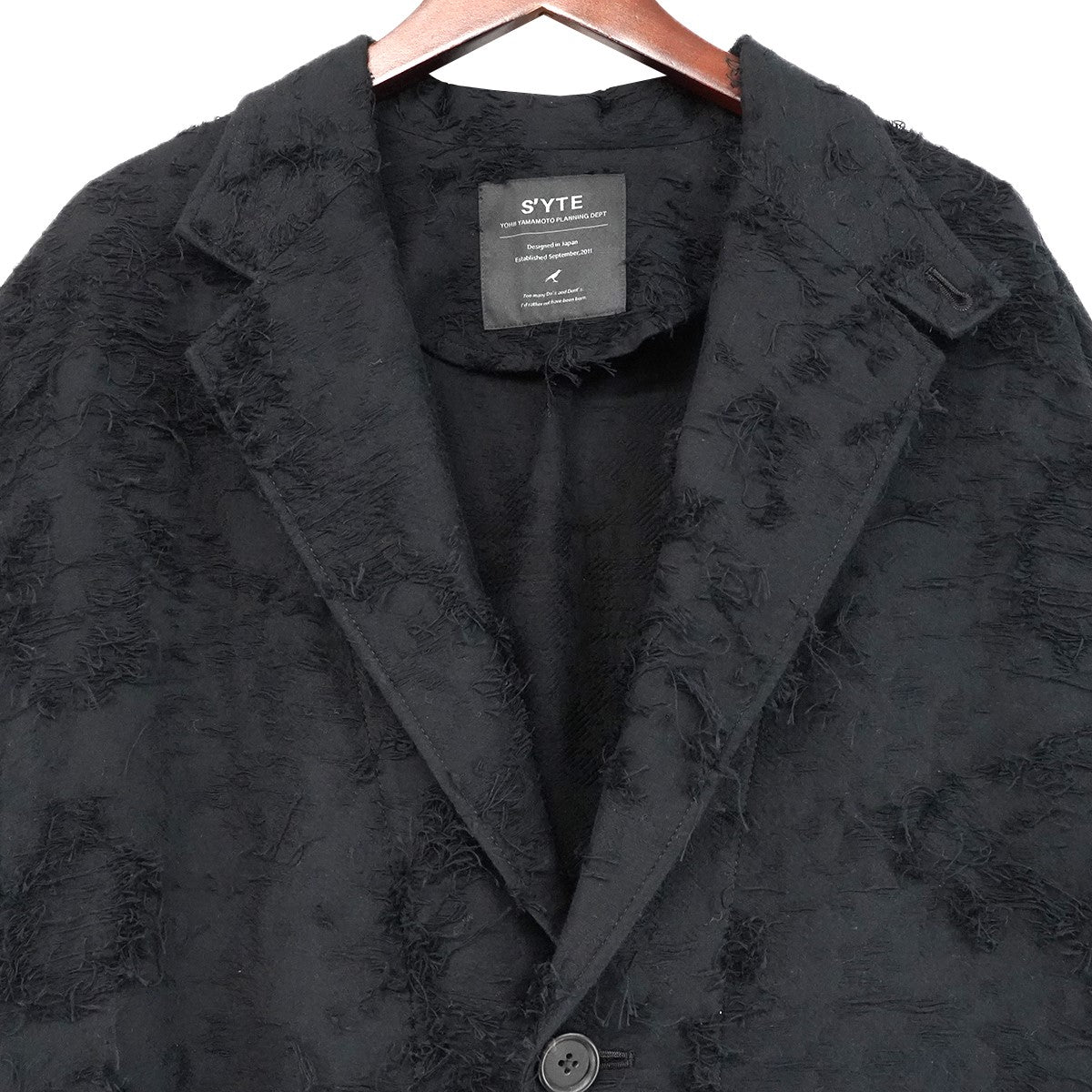26SS COTTON BOTANICAL SHEER JACQUARD ONE-BUTTON LONG COATコットン ボタニカル シアー ジャガード ワンボタン ロング コート