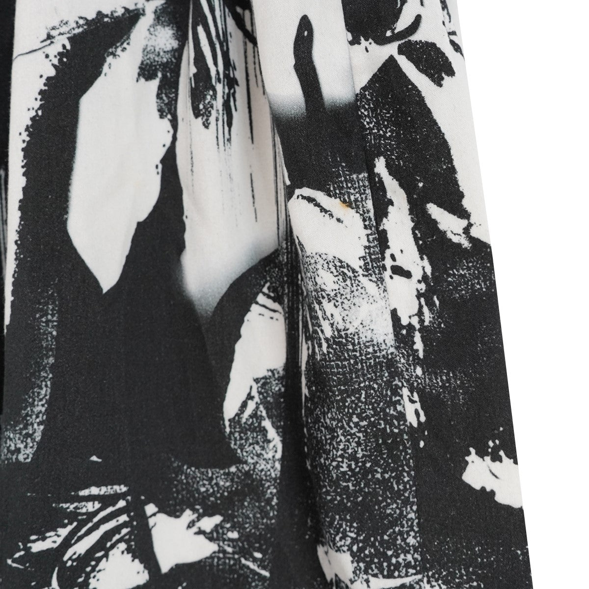 25SS Polyester Flower Print Gathered Skirtポリエスエル モノトーン 花柄 総柄 ギャザー スカート