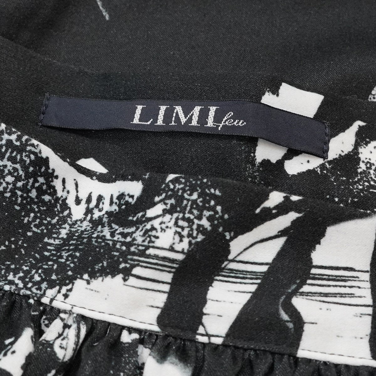 25SS Polyester Flower Print Gathered Skirtポリエスエル モノトーン 花柄 総柄 ギャザー スカート
