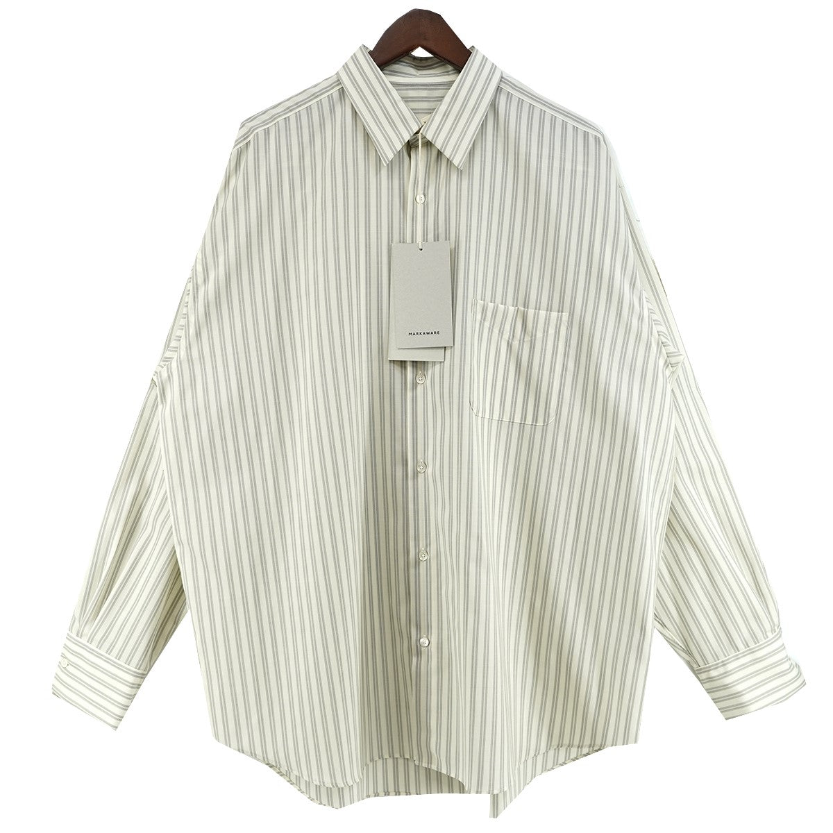 24AW COMFORT FIT SHIRT WASHABLE WOOL OXFORDウォッシャブル ウール コンフォート フィット ストライプ シャツ