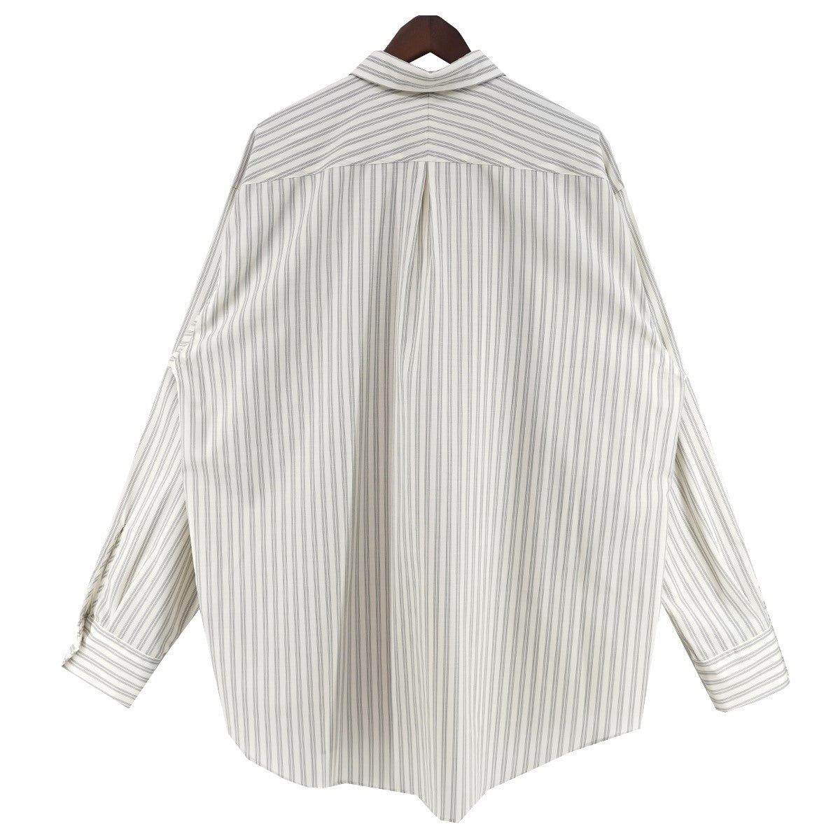 24AW COMFORT FIT SHIRT WASHABLE WOOL OXFORDウォッシャブル ウール コンフォート フィット ストライプ シャツ