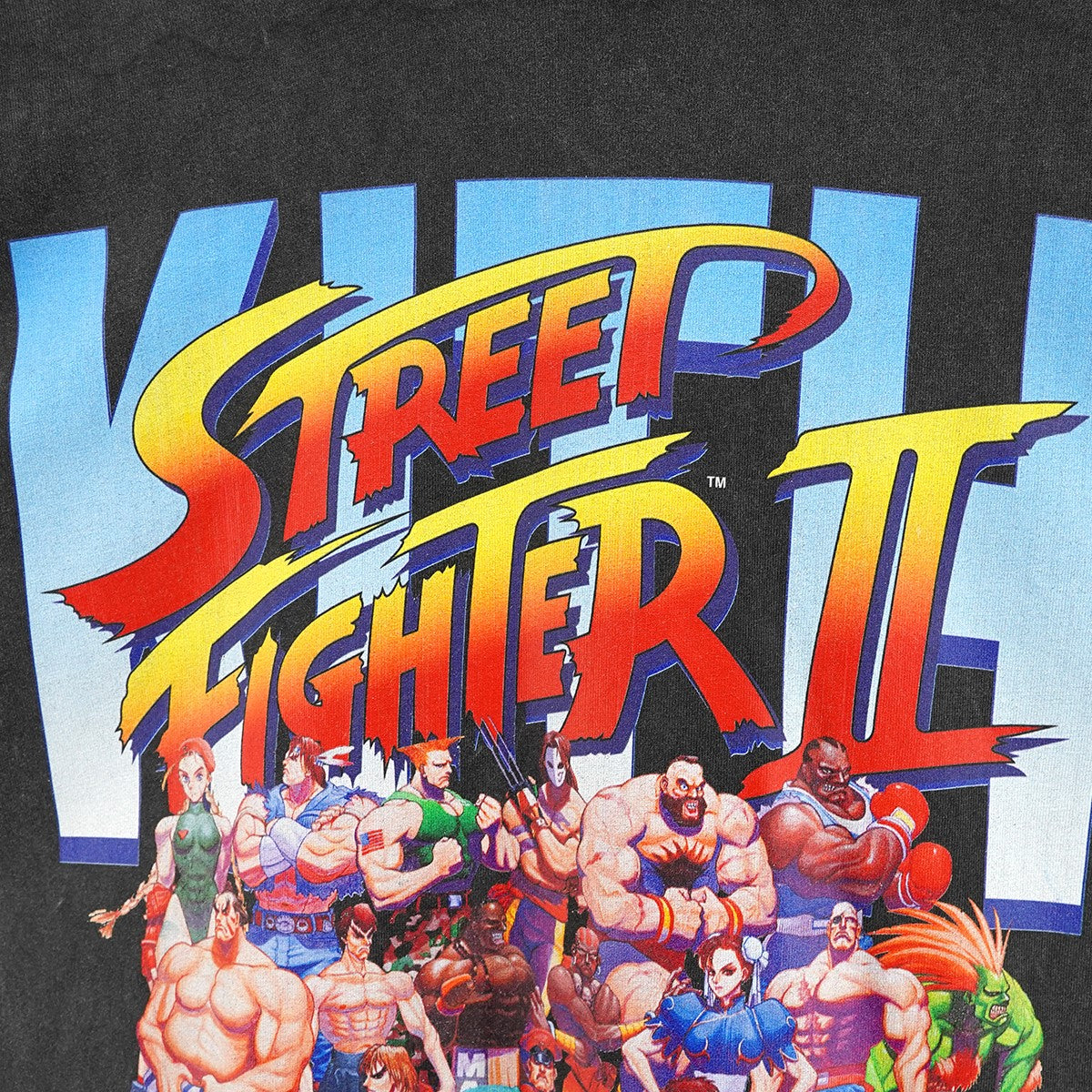 25AW x Capcom Super Street Fighter Vintage Tee カプコン コラボウォッシュ ヴィンテージ加工 スーパーストリートファイターII グラフィック Tシャツ