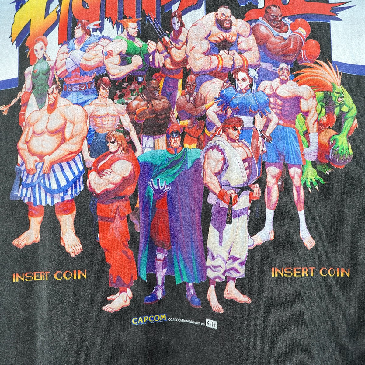 25AW x Capcom Super Street Fighter Vintage Tee カプコン コラボウォッシュ ヴィンテージ加工 スーパーストリートファイターII グラフィック Tシャツ