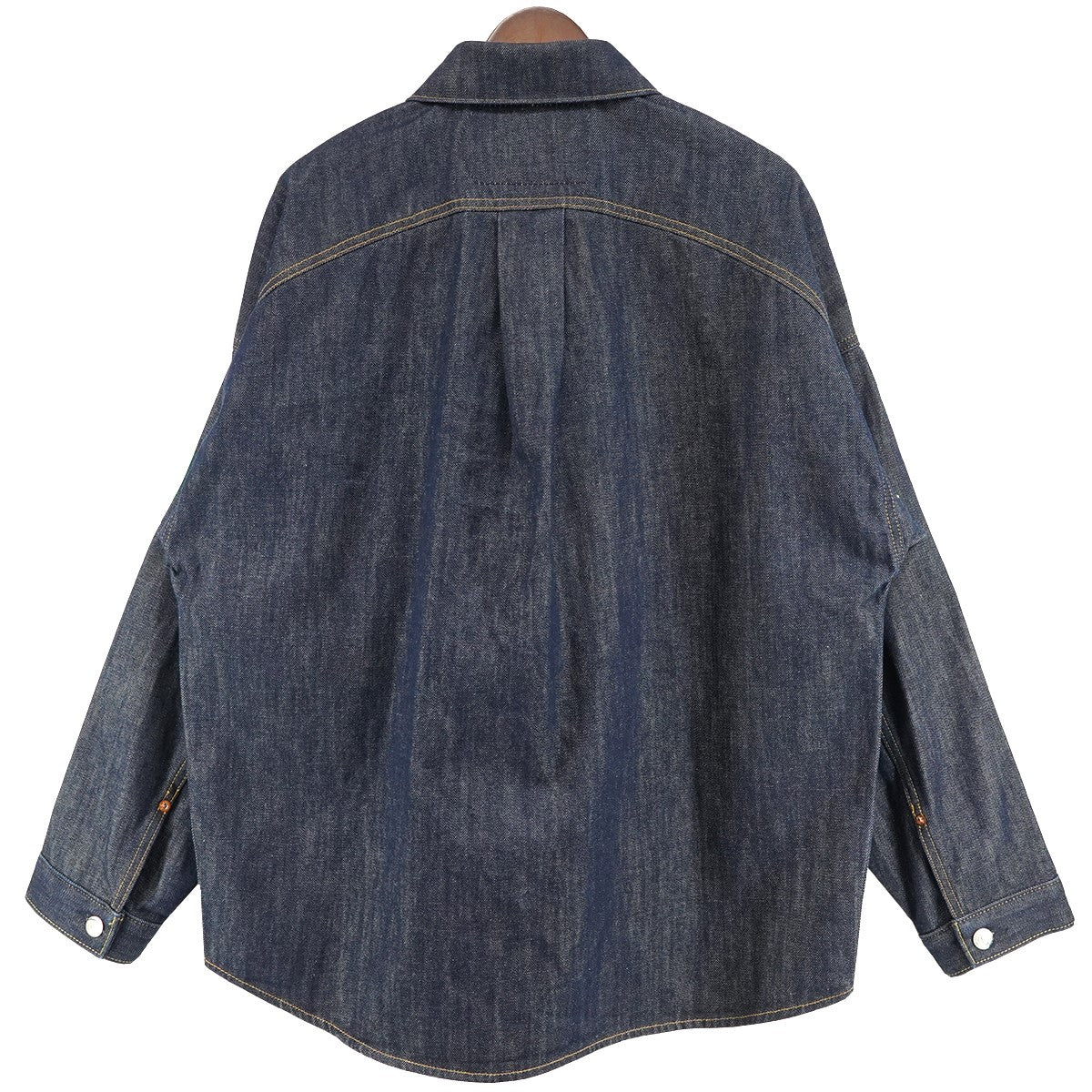 × JORDAN 26SS Overshirt Jacket ジョーダンコラボ12オンスデニム ウイングマーク ロゴ 刻印ボタン オーバーサイズ シャツ ジャケット