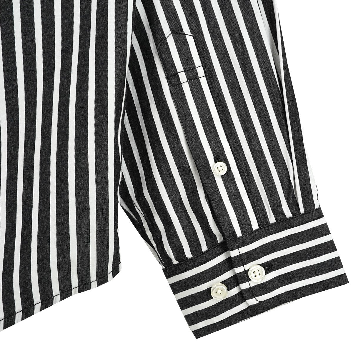 26SS Stripe Shirtストライプ クラウン ロゴ 刺繍 長袖 シャツ