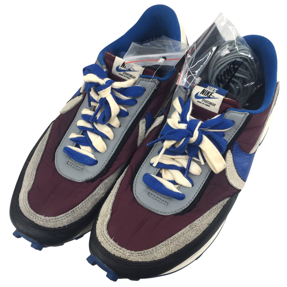 Nike LD Waffle Night Maroon／Pale Ivory-Ground Grey-Team Royalコラボ ロゴ スニーカー シューズ 靴