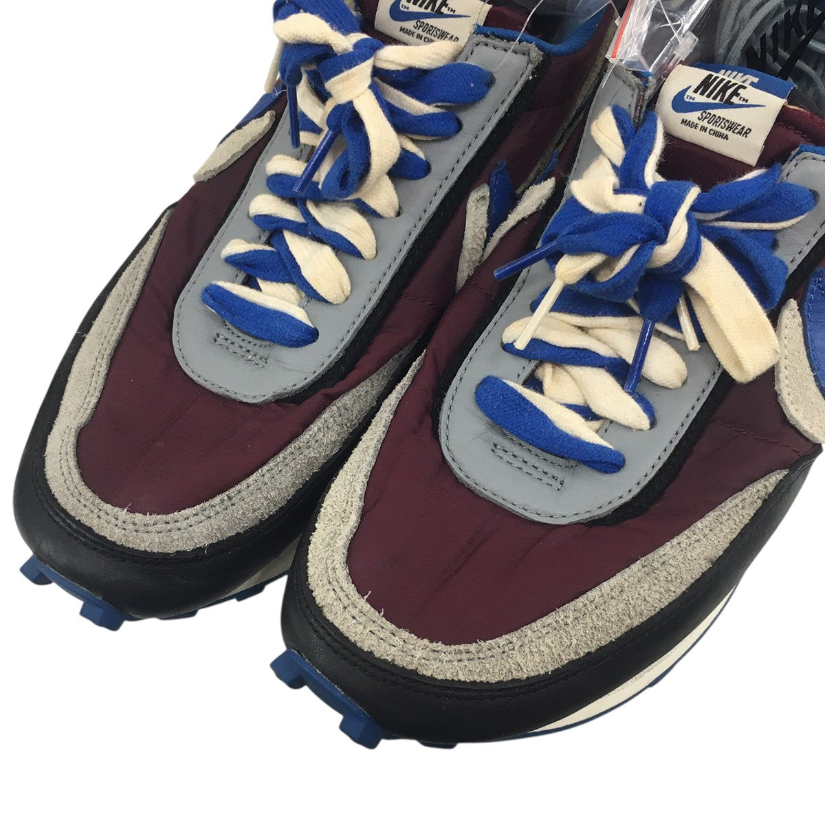 Nike LD Waffle Night Maroon／Pale Ivory-Ground Grey-Team Royalコラボ ロゴ スニーカー シューズ 靴