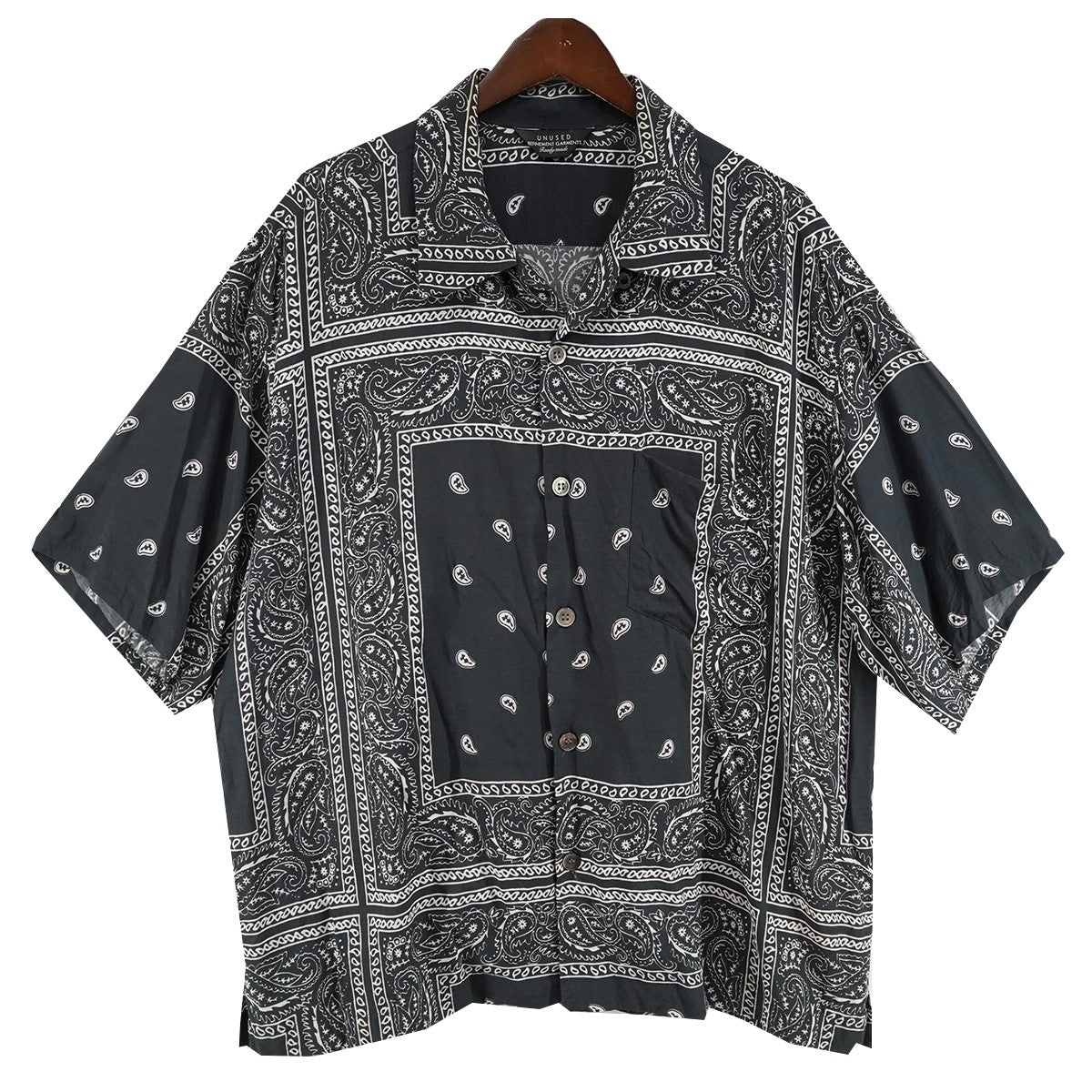 20SS bandanna short sleeve shirtシルク混 バンダナ ショートスリーブ 半袖 シャツ
