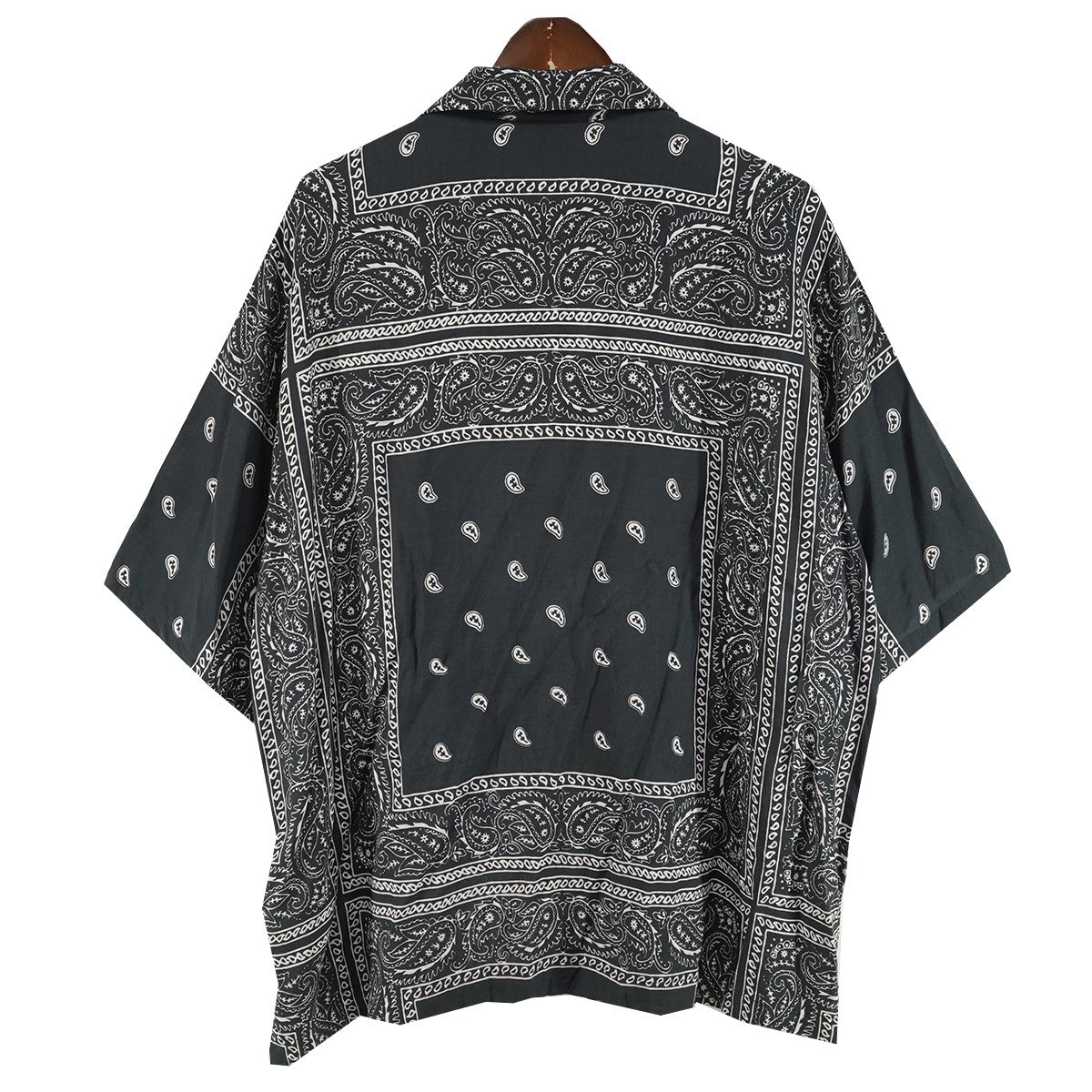 20SS bandanna short sleeve shirtシルク混 バンダナ ショートスリーブ 半袖 シャツ