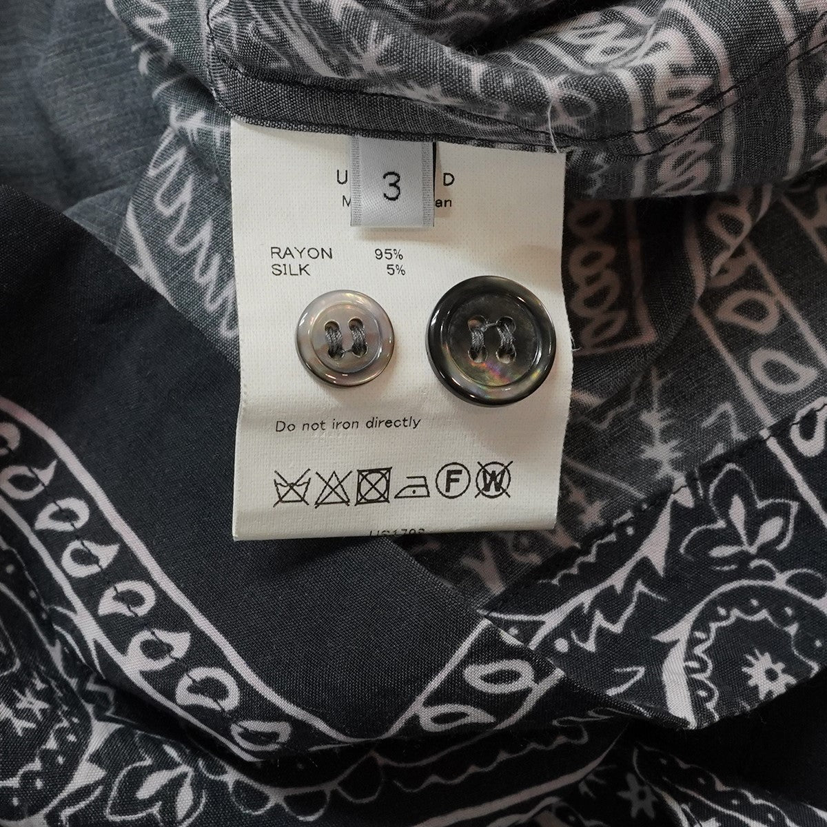 20SS bandanna short sleeve shirtシルク混 バンダナ ショートスリーブ 半袖 シャツ
