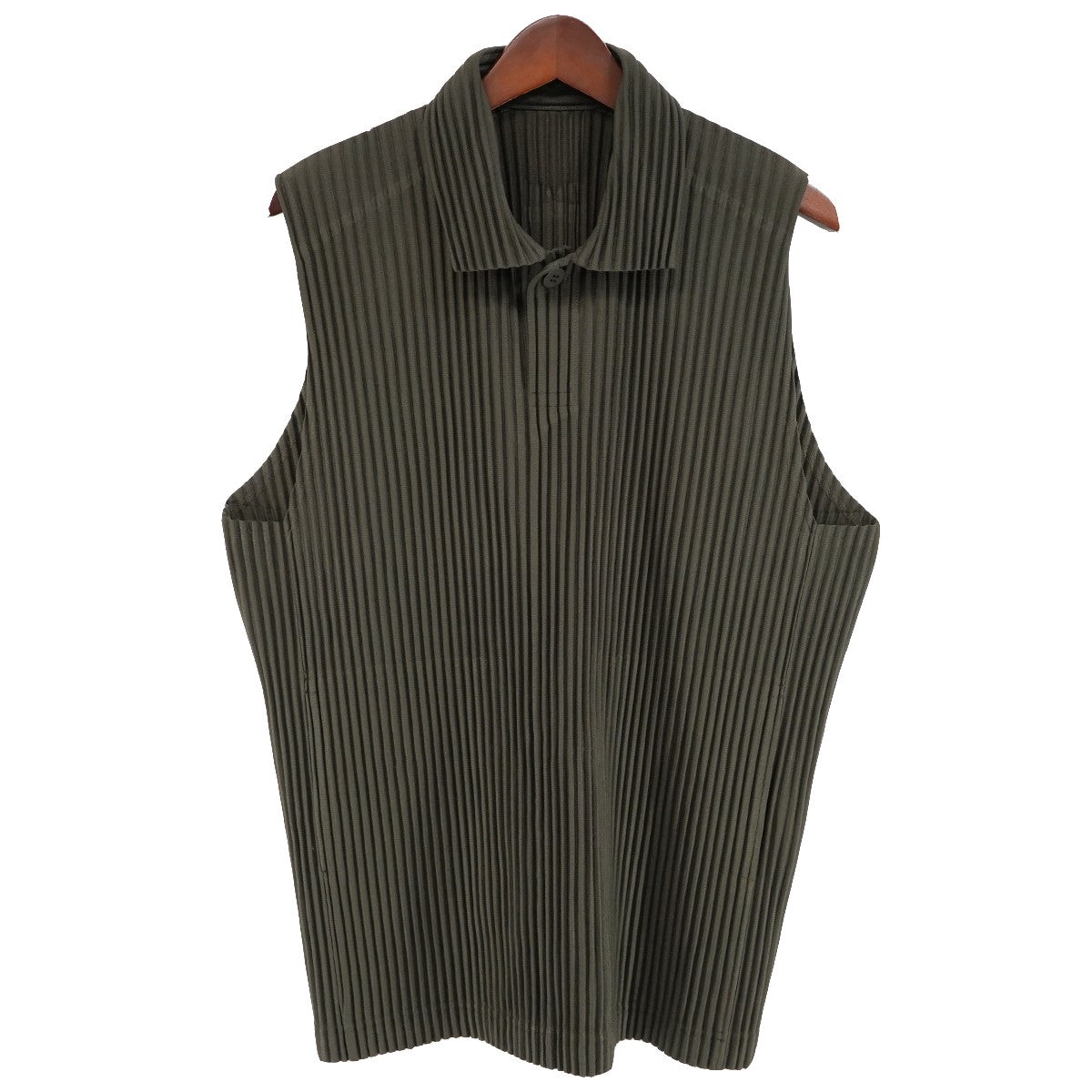 HOMME PLISSE ISSEY MIYAKE 26AW MONTHLY COLORS ： JULYプリーツ ノースリーブ スリーブレス シャツ 古着・中古-1枚目のアイテム画像