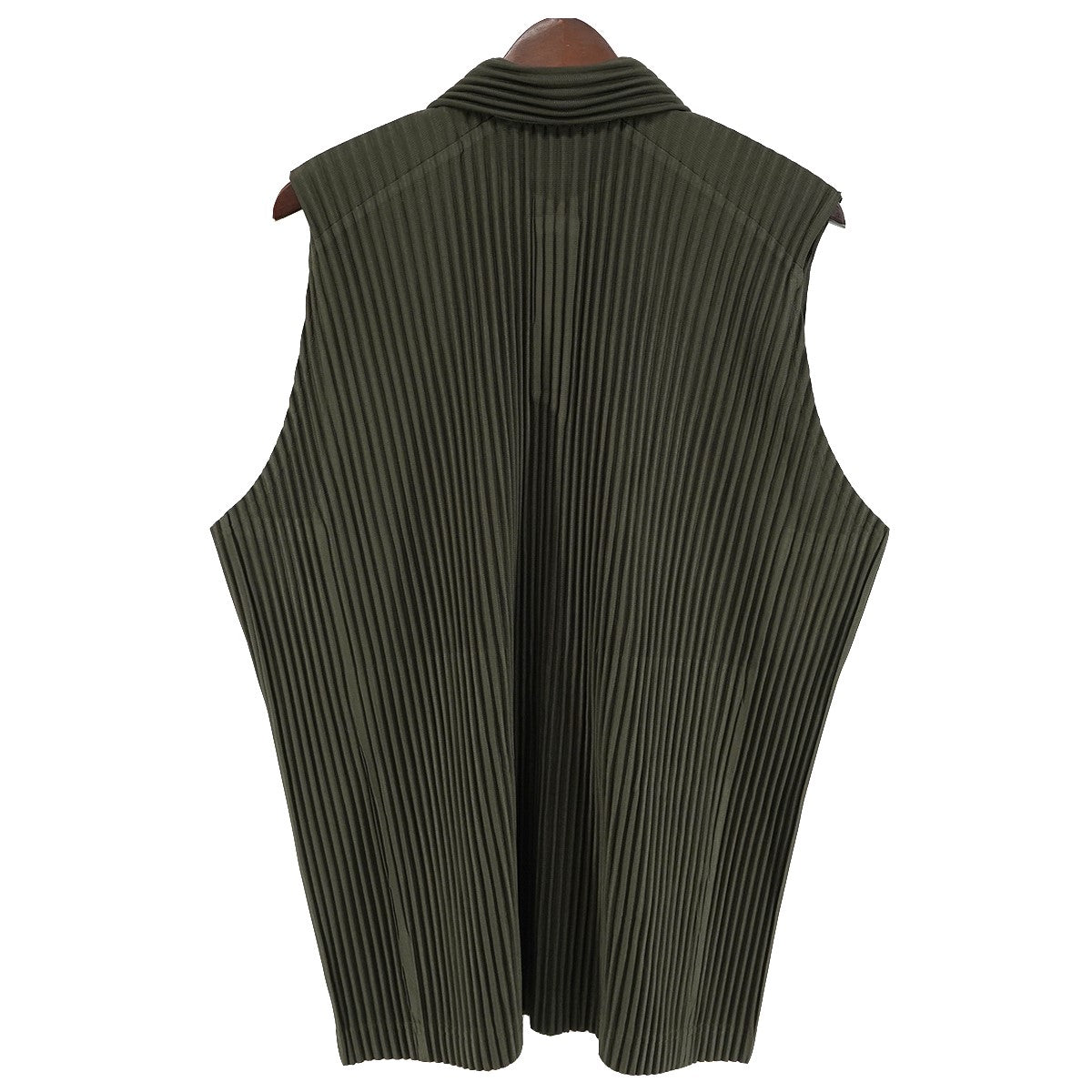 HOMME PLISSE ISSEY MIYAKE 26AW MONTHLY COLORS ： JULYプリーツ ノースリーブ スリーブレス シャツ 古着・中古-3枚目のアイテム画像
