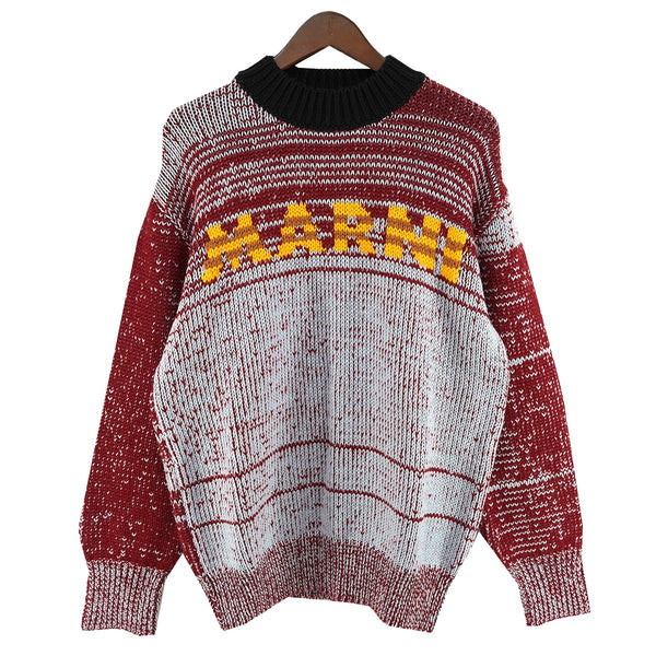MARNI(マルニ) 23AW Maglieria ロゴ インターシャ セーター ニット